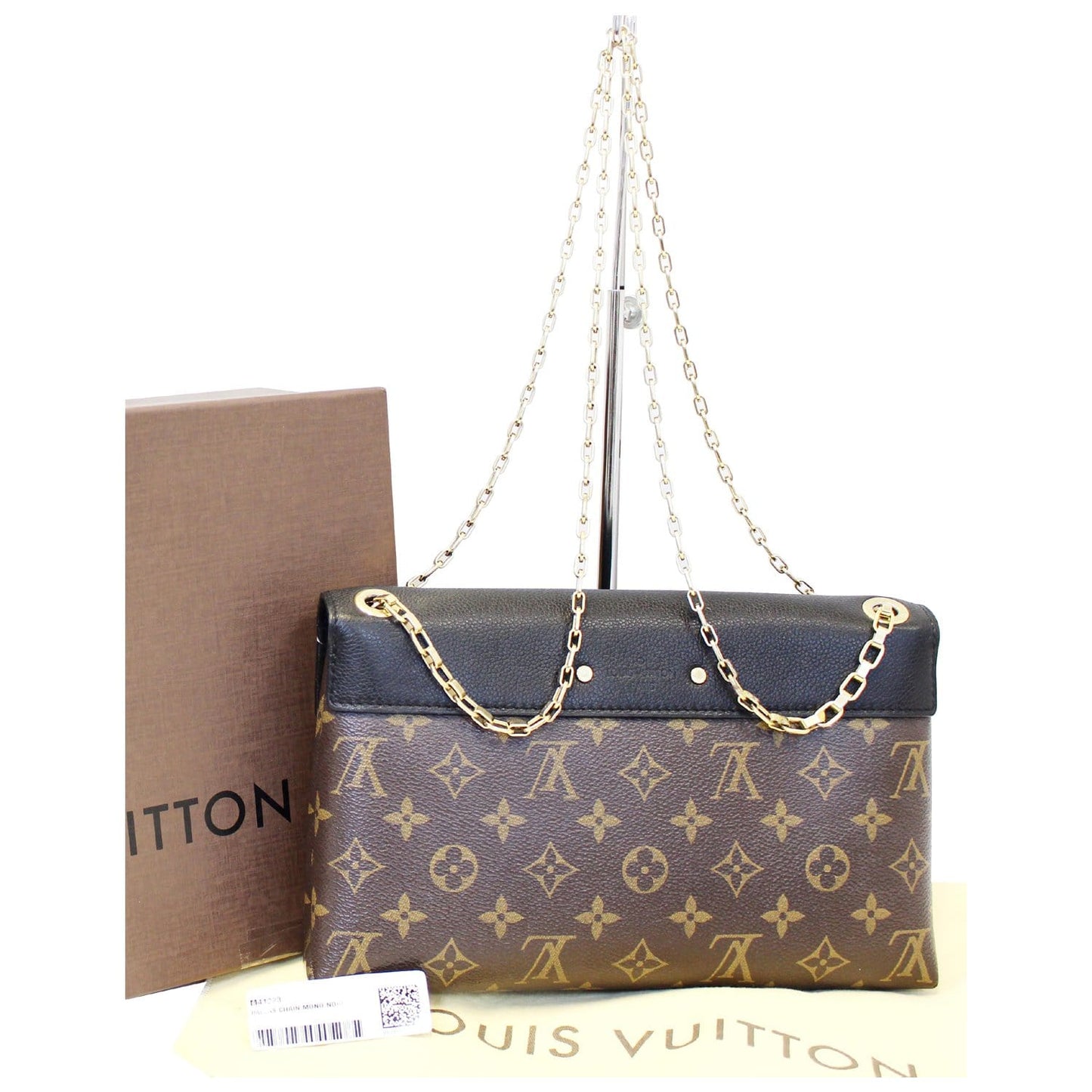 LOUIS VUITTON Pallas Chain Monogram Canvas Crossbody Bag