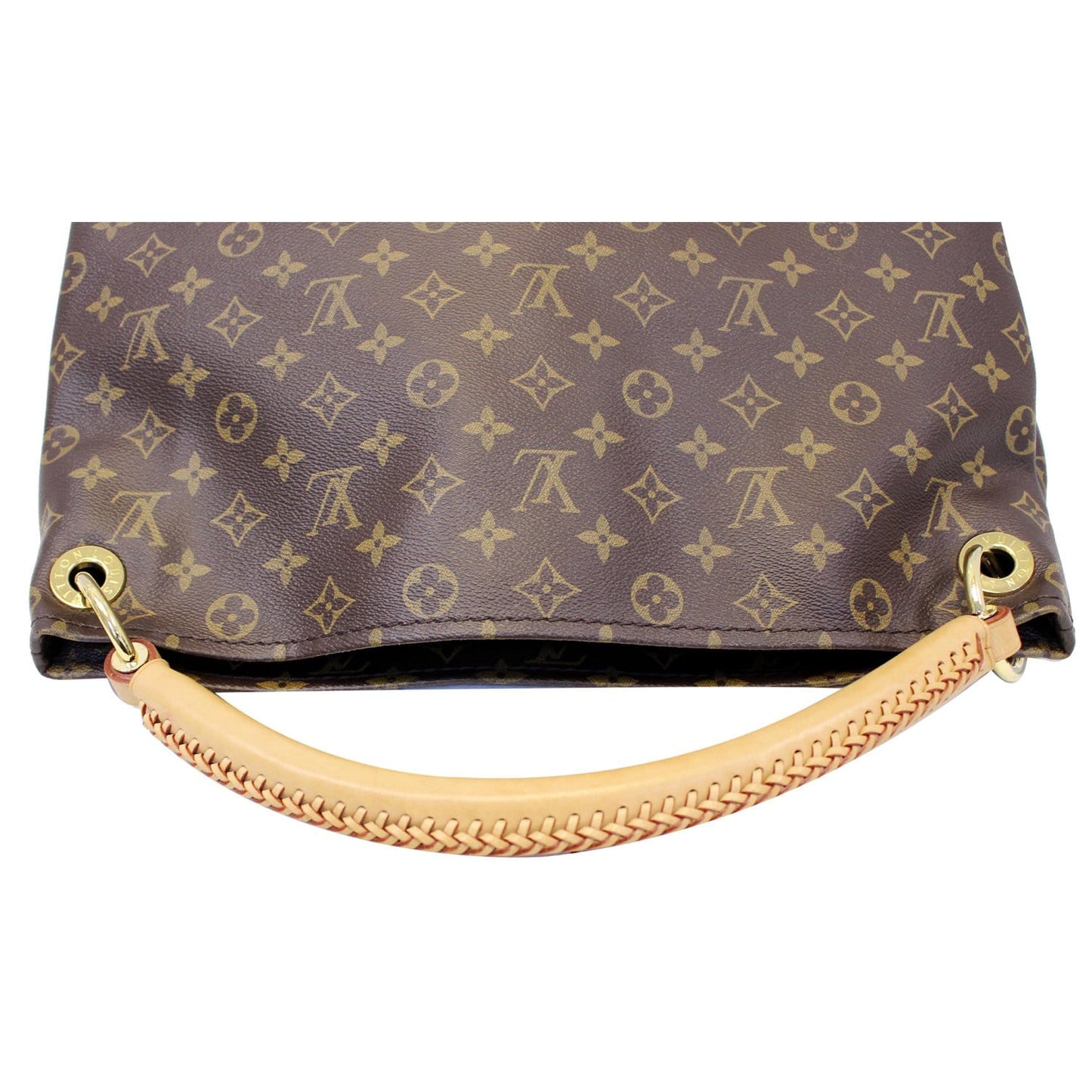 LOUIS VUITTON Artsy MM Monogram Canvas Shoulder Bag Brown