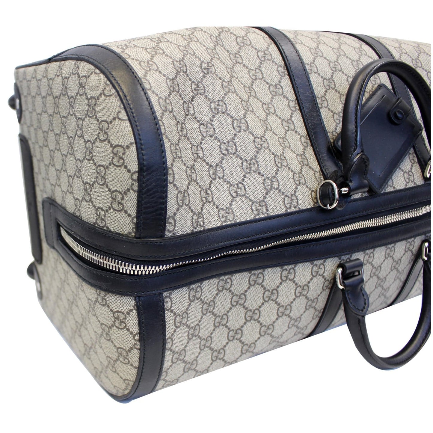 GUCCI GG Supreme Duffle Carry-on Bag 406382 Beige