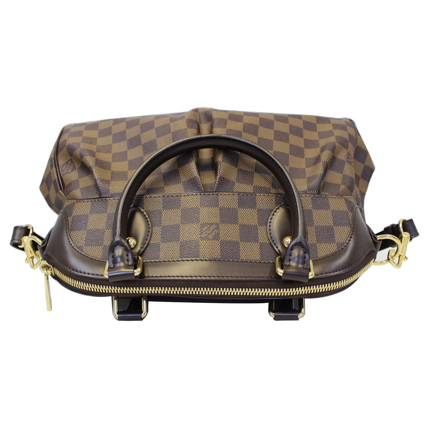 LOUIS VUITTON Trevi PM Damier Ebene Shoulder Bag Brown