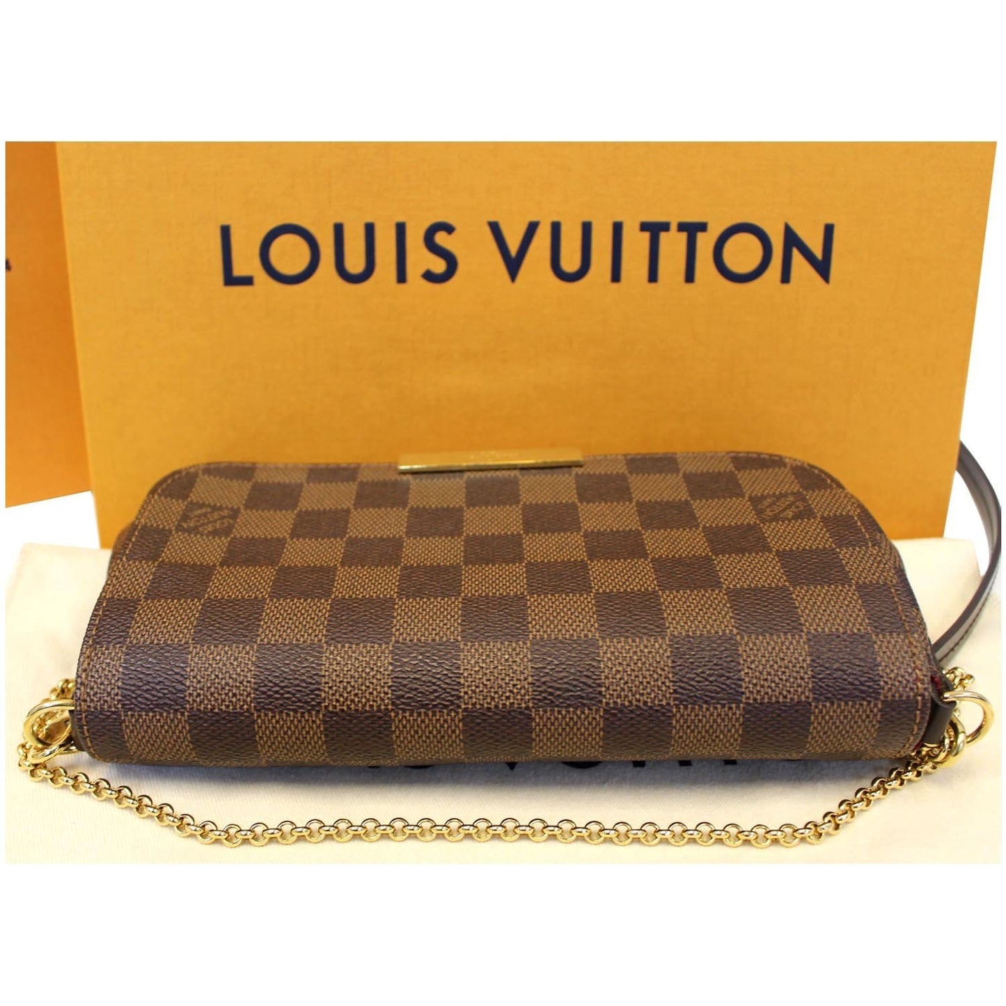 LOUIS VUITTON Favorite PM Damier Ebene Shoulder Crossbody Bag