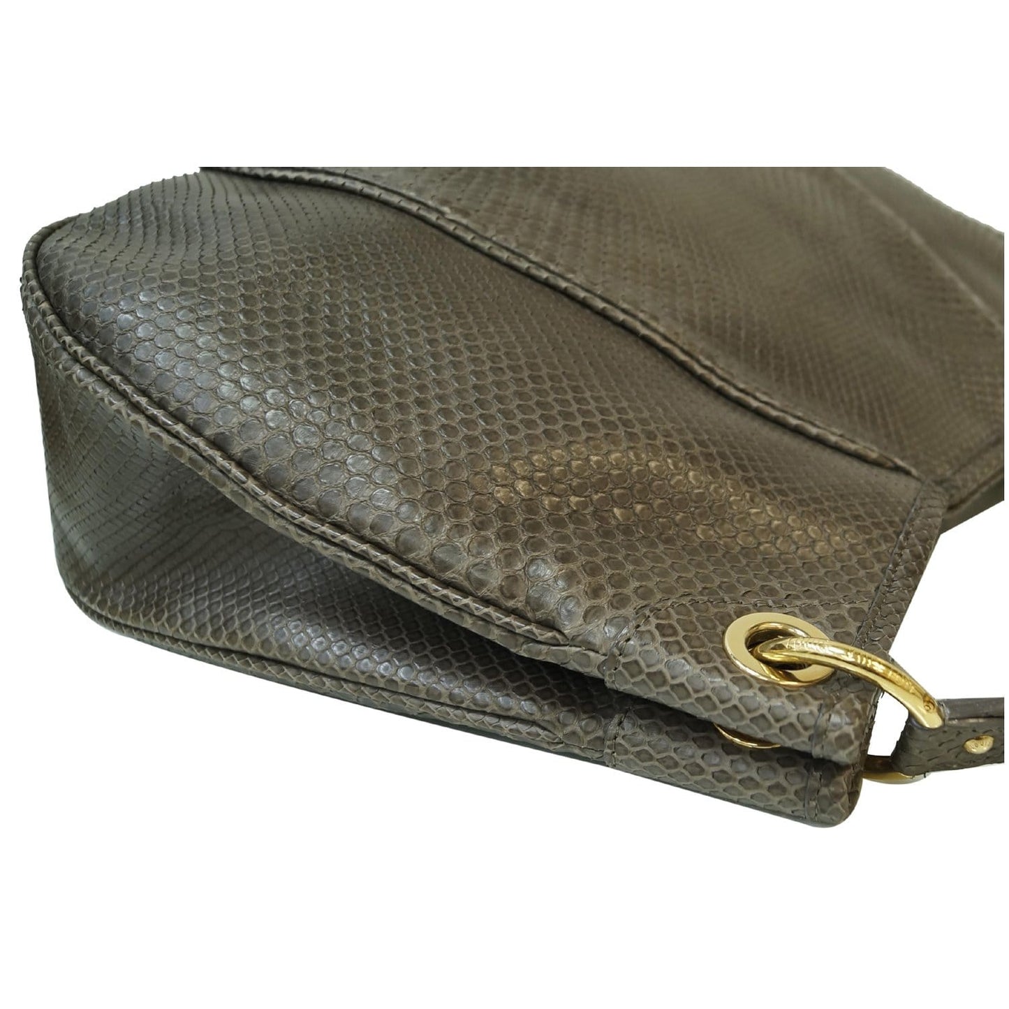 LOUIS VUITTON Galliera PM Gris Matte Python Shoulder Tote Bag Taupe - 15% OFF