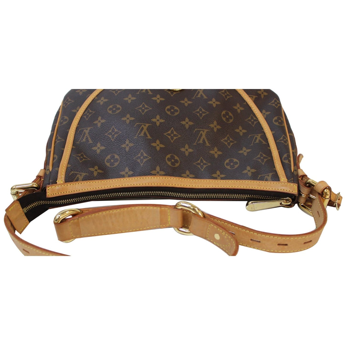 LOUIS VUITTON Tulum GM Monogram Canvas Shoulder Bag Brown