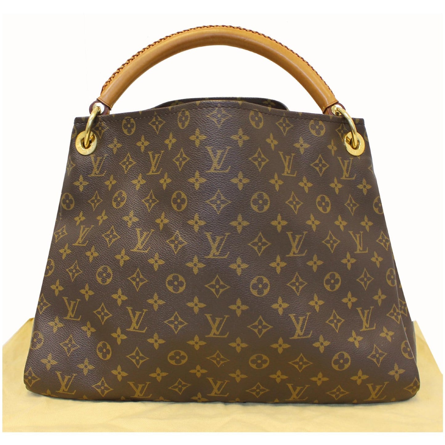 LOUIS VUITTON Artsy MM Monogram Canvas Shoulder Bag Brown