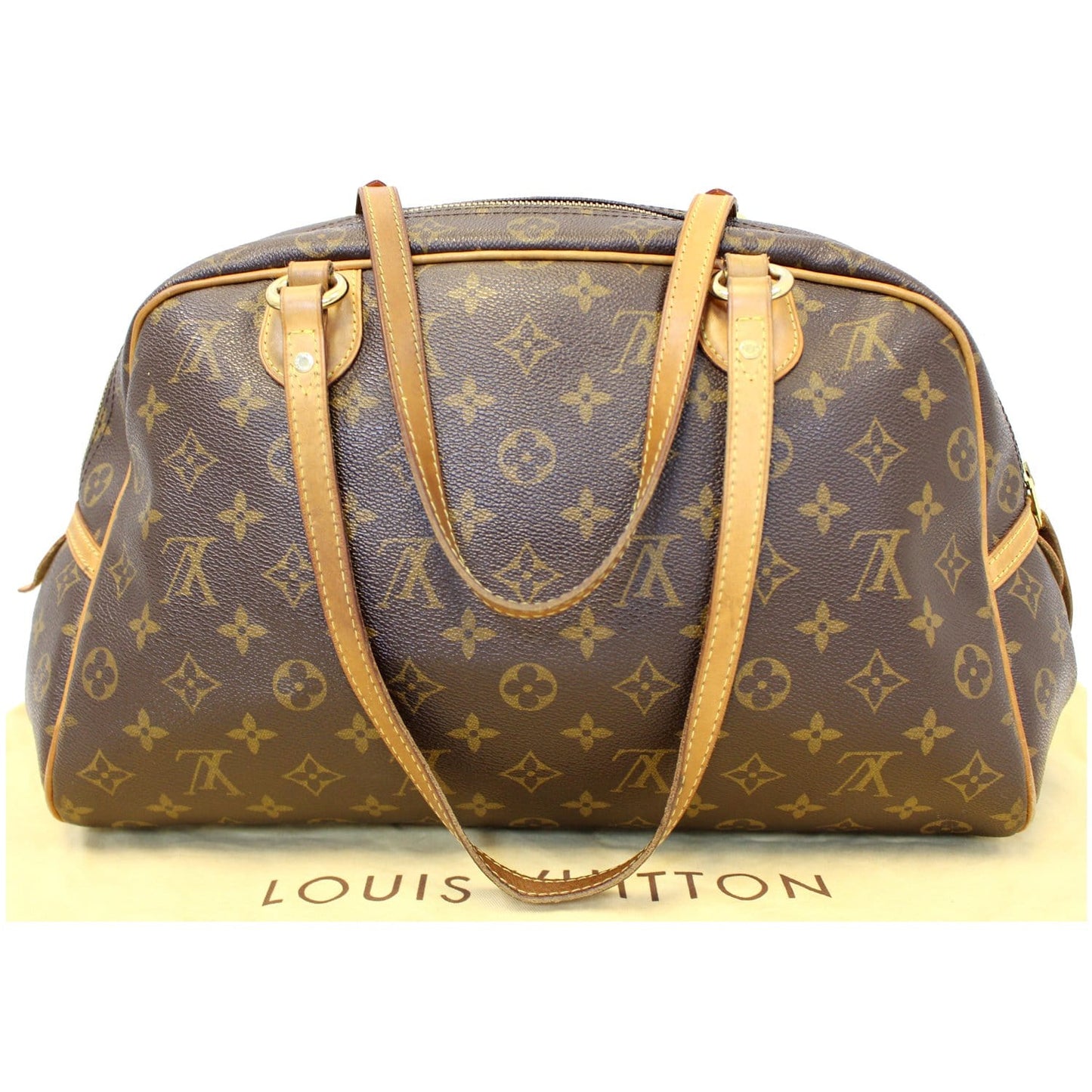 LOUIS VUITTON Montorgueil PM Monogram Canvas Shoulder Bag Brown