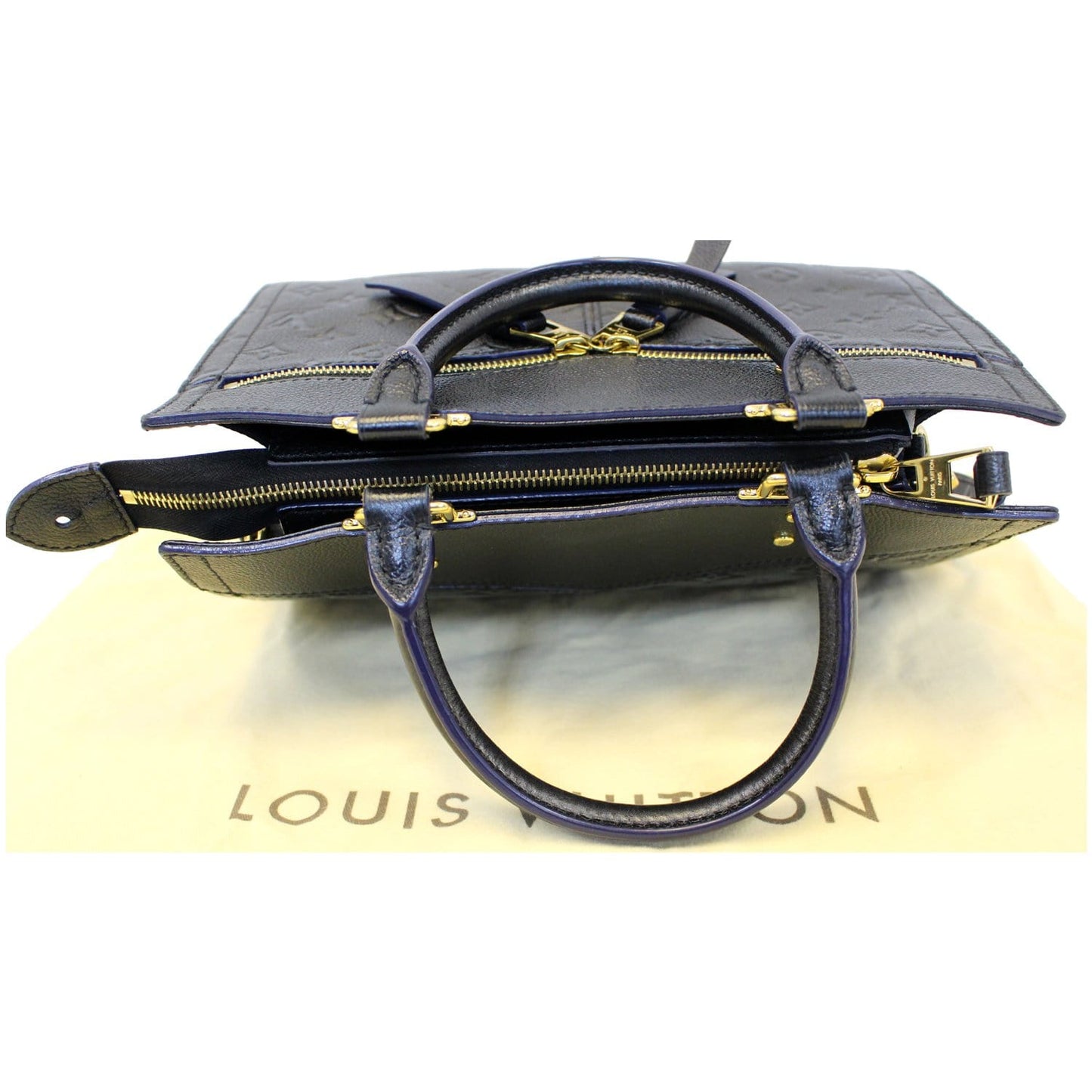 LOUIS VUITTON Sully PM Empreinte Black Leather Shoulder Handbag