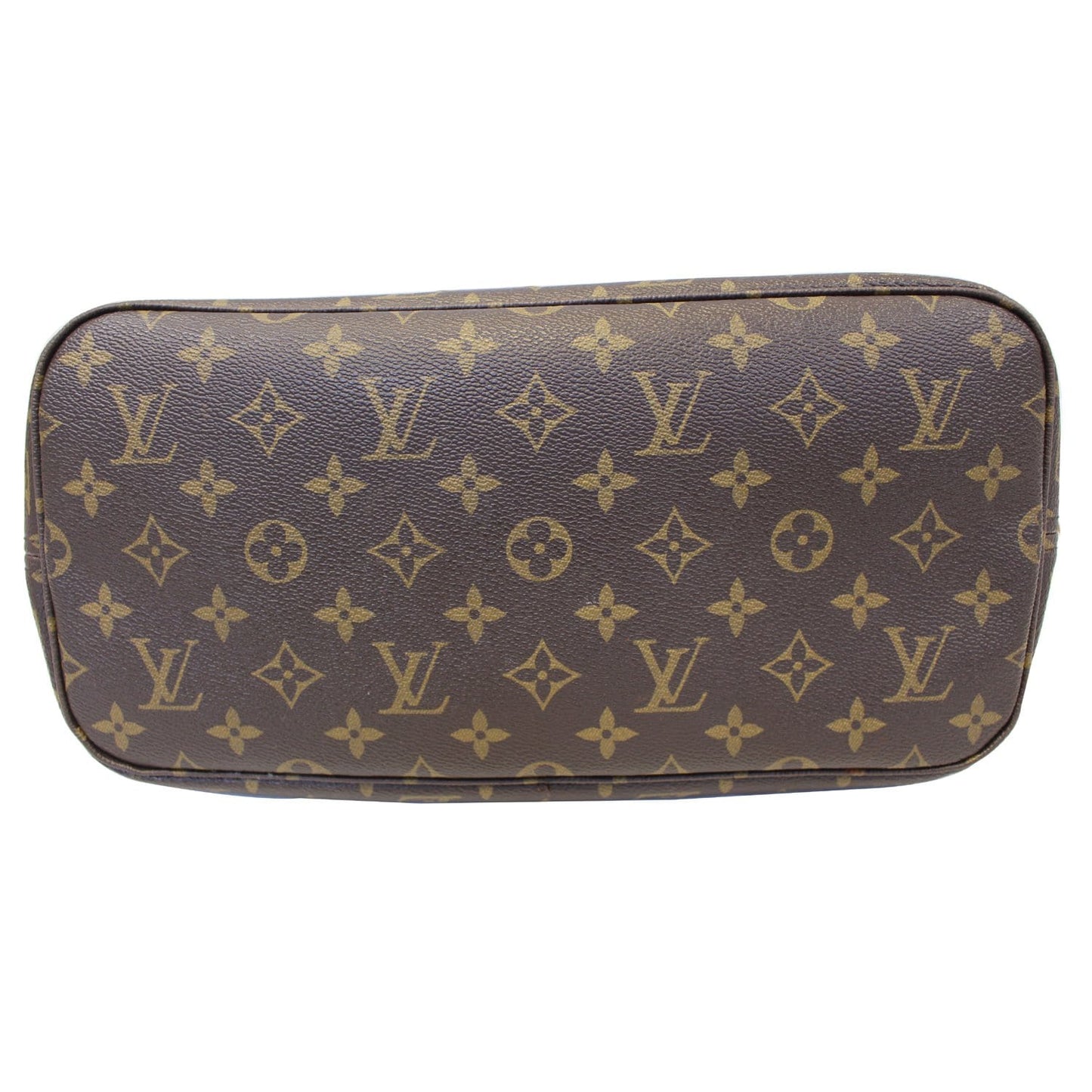 LOUIS VUITTON Neverfull MM Monogram Canvas Tote Bag Brown