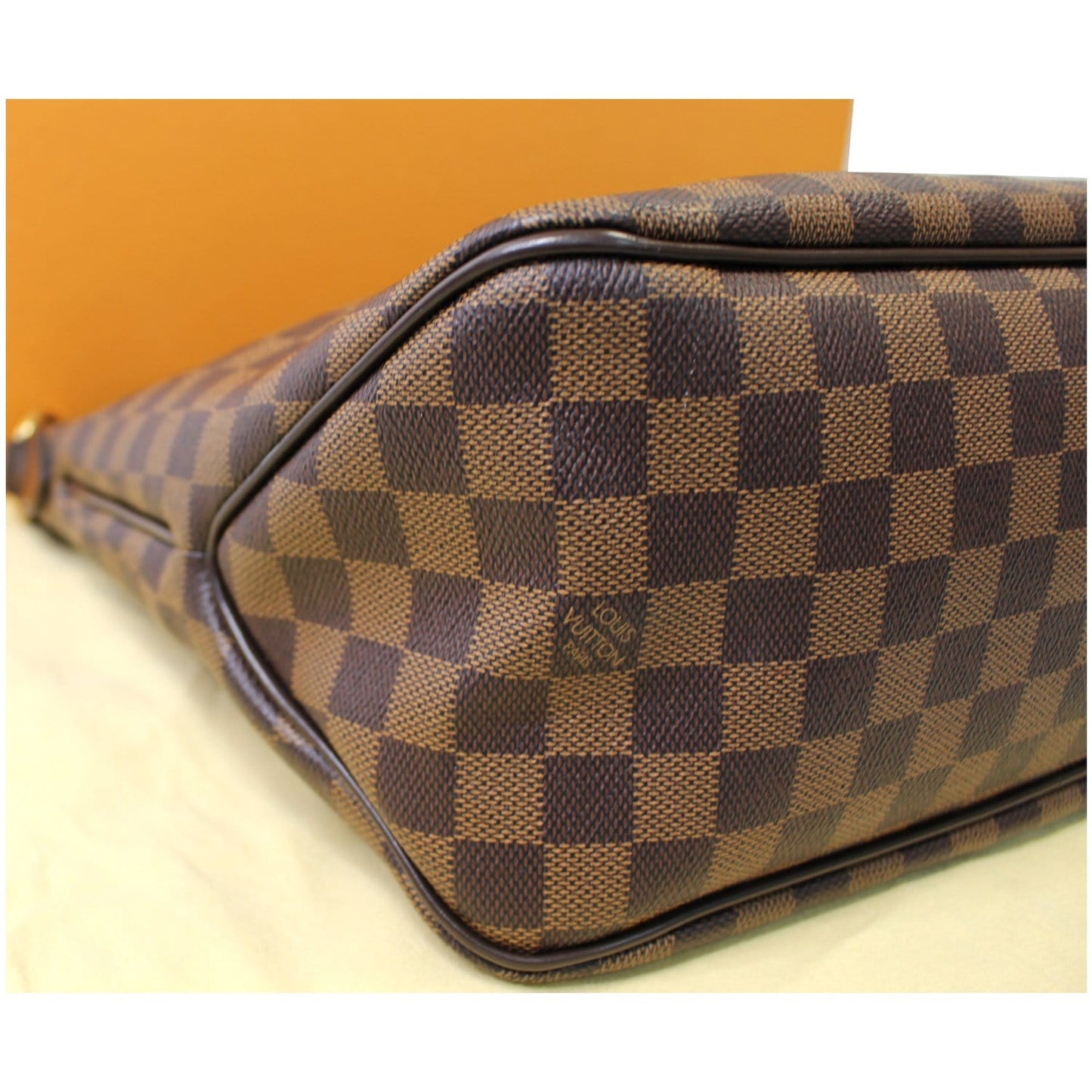 LOUIS VUITTON Delightful MM NM Damier Ebene Hobo Shoulder Bag Brown