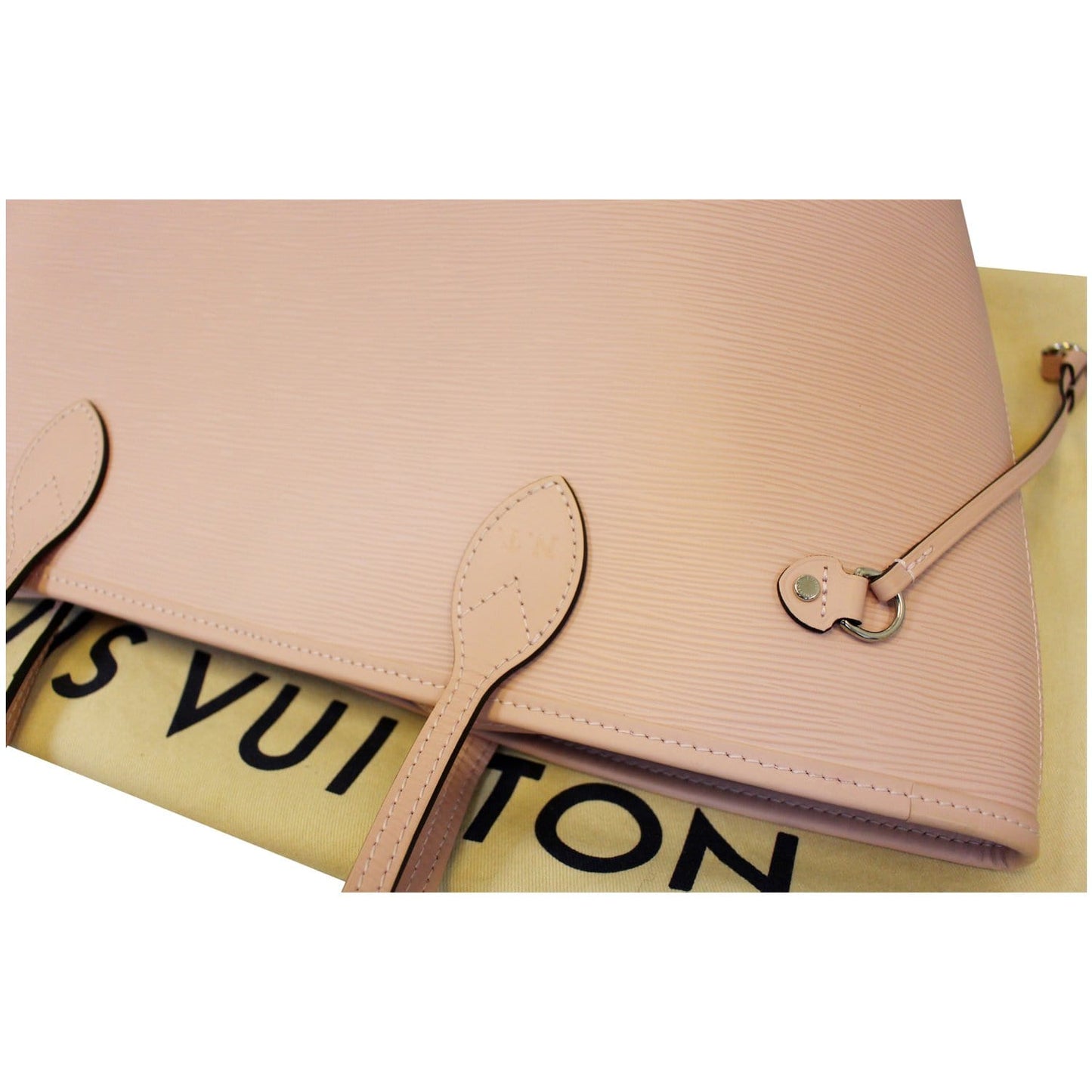 LOUIS VUITTON Neverfull MM Epi Leather Tote Shoulder Bag Pink