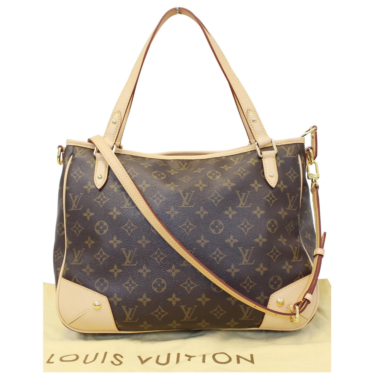 LOUIS VUITTON Estrela MM Monogram Canvas Shoulder Bag Brown