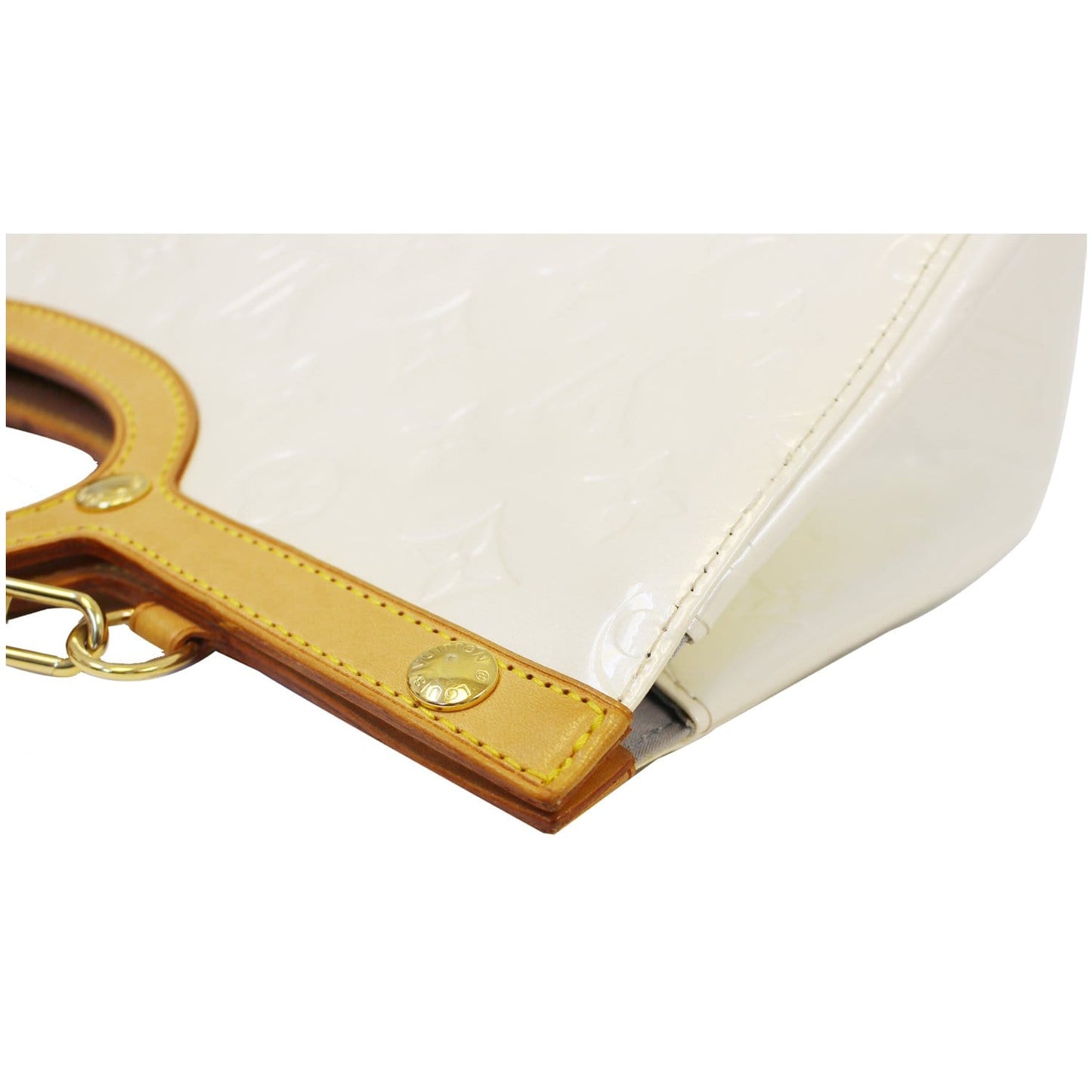 LOUIS VUITTON Roxbury Drive Vernis Leather Shoulder Bag Cream