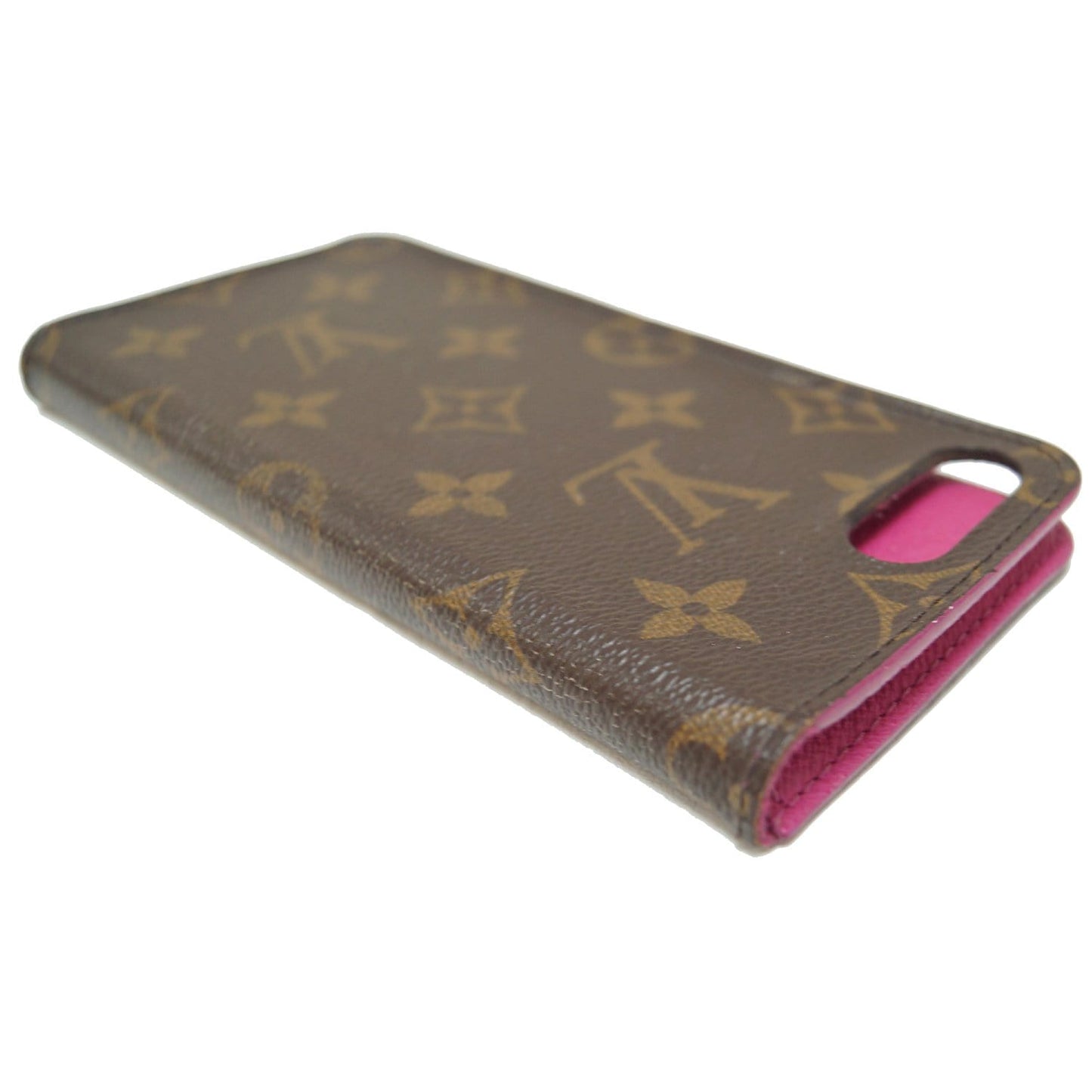 LOUIS VUITTON IPhone 7 Plus Folio Monogram Canvas Phone Case Brown