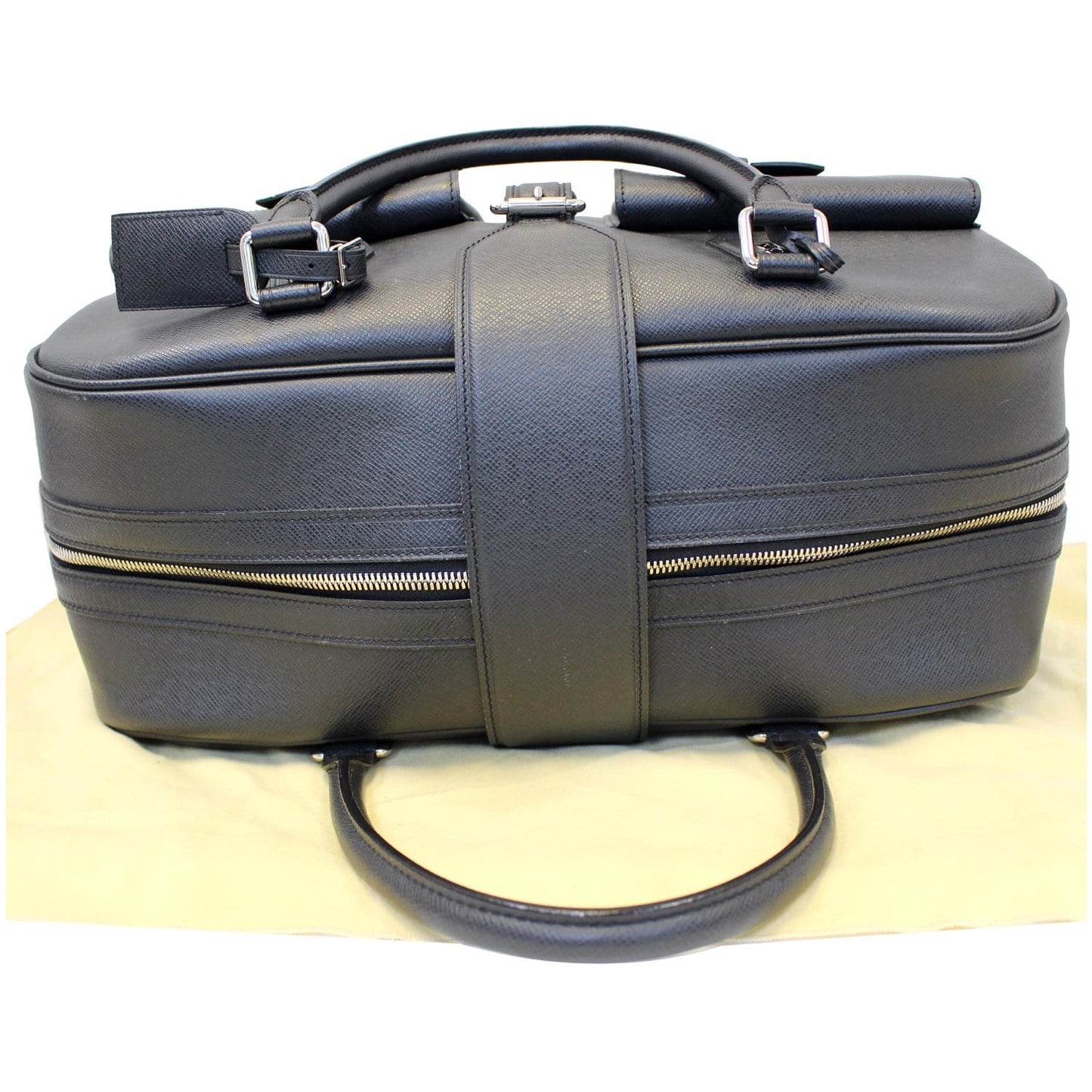 LOUIS VUITTON Ivan Taiga Leather Carry On Travel Bag Ardoise