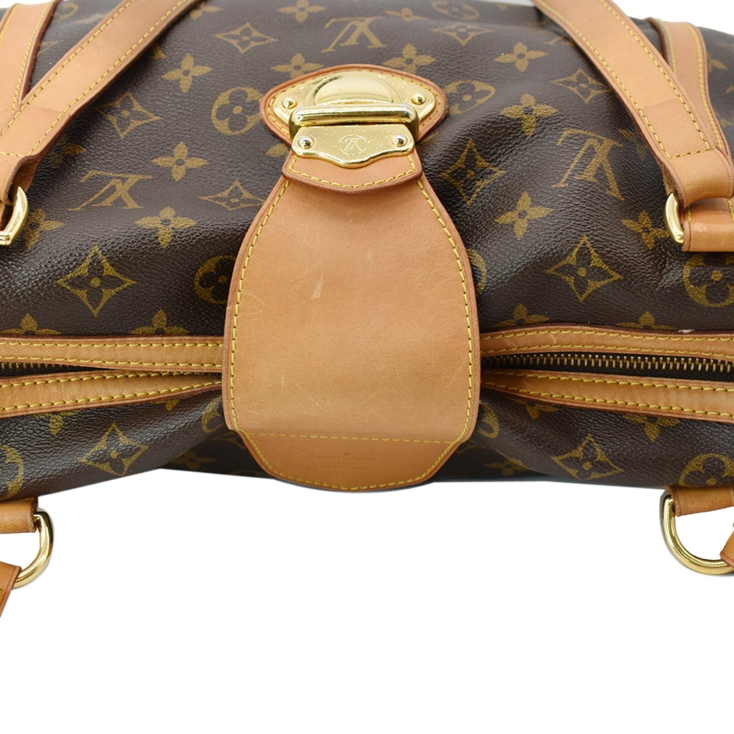 LOUIS VUITTON Stresa PM Monogram Canvas Shoulder Bag Brown