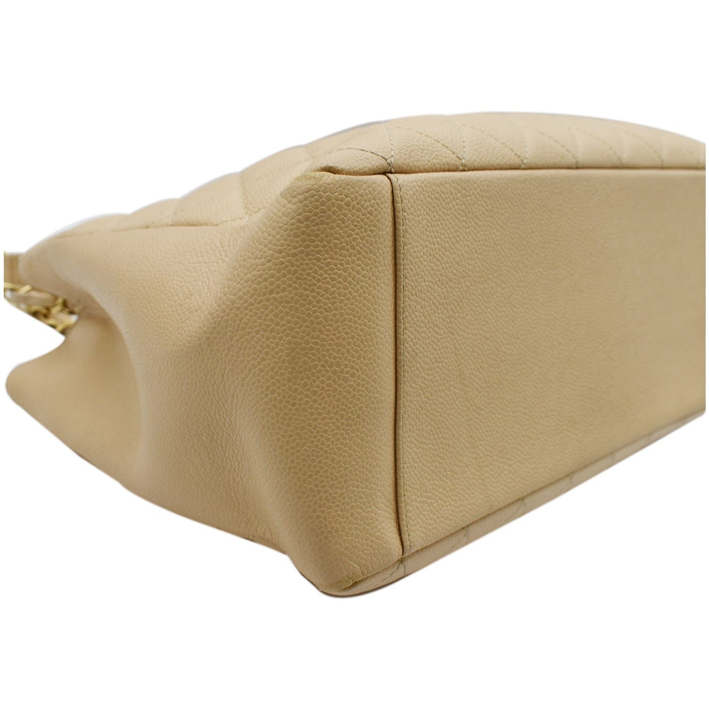 CHANEL Grand Shopping GST Caviar Leather Tote Bag Beige