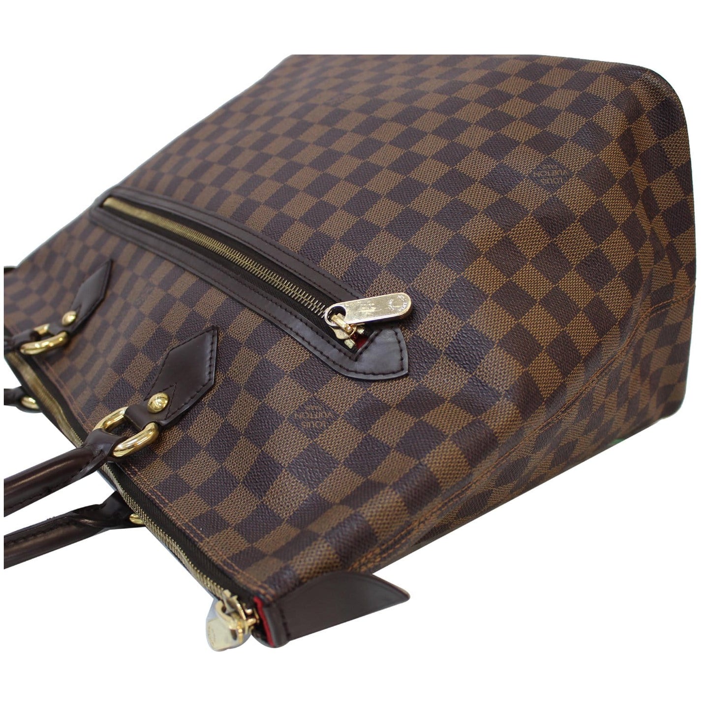 LOUIS VUITTON Saleya GM Damier Ebene Shoulder Bag Brown