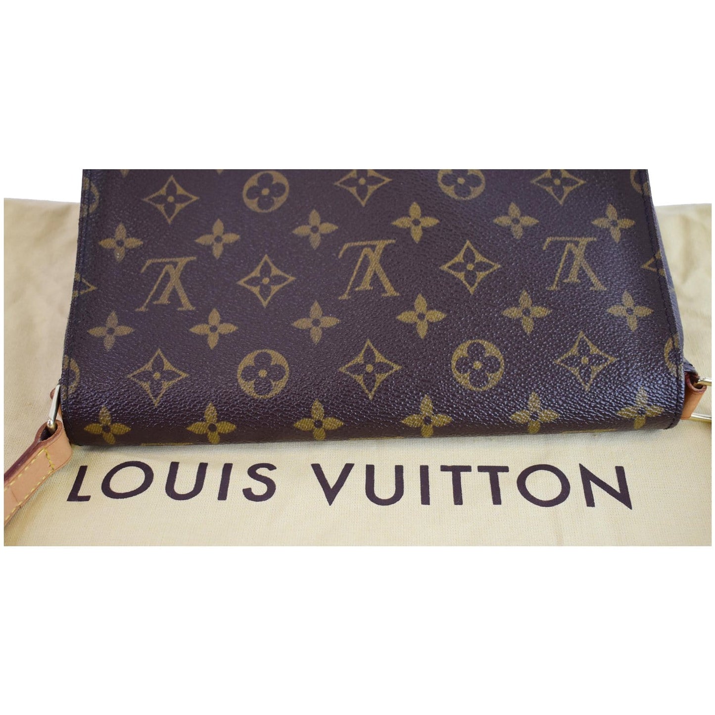 LOUIS VUITTON Musette Tango Monogram Canvas Shoulder Bag Brown