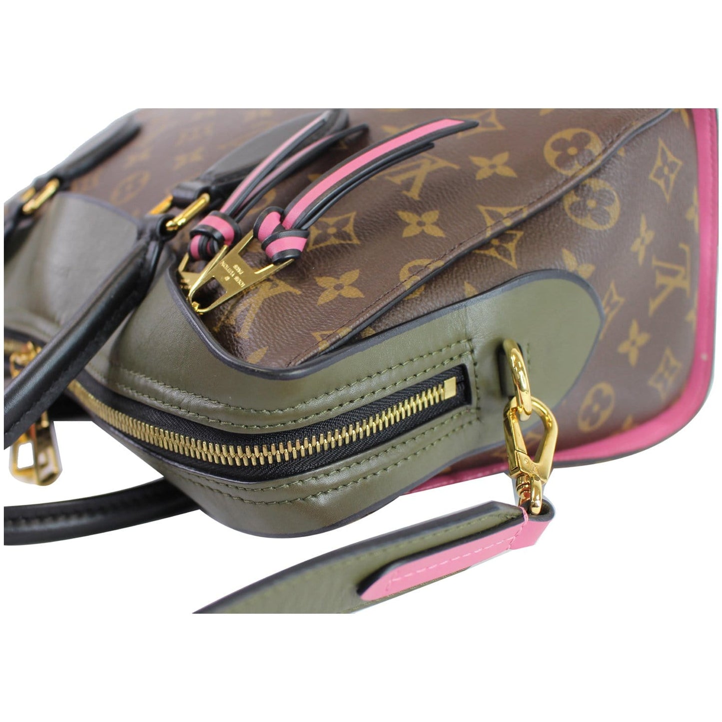 LOUIS VUITTON Tuileries Monogram Canvas Tote Shoulder Bag Brown