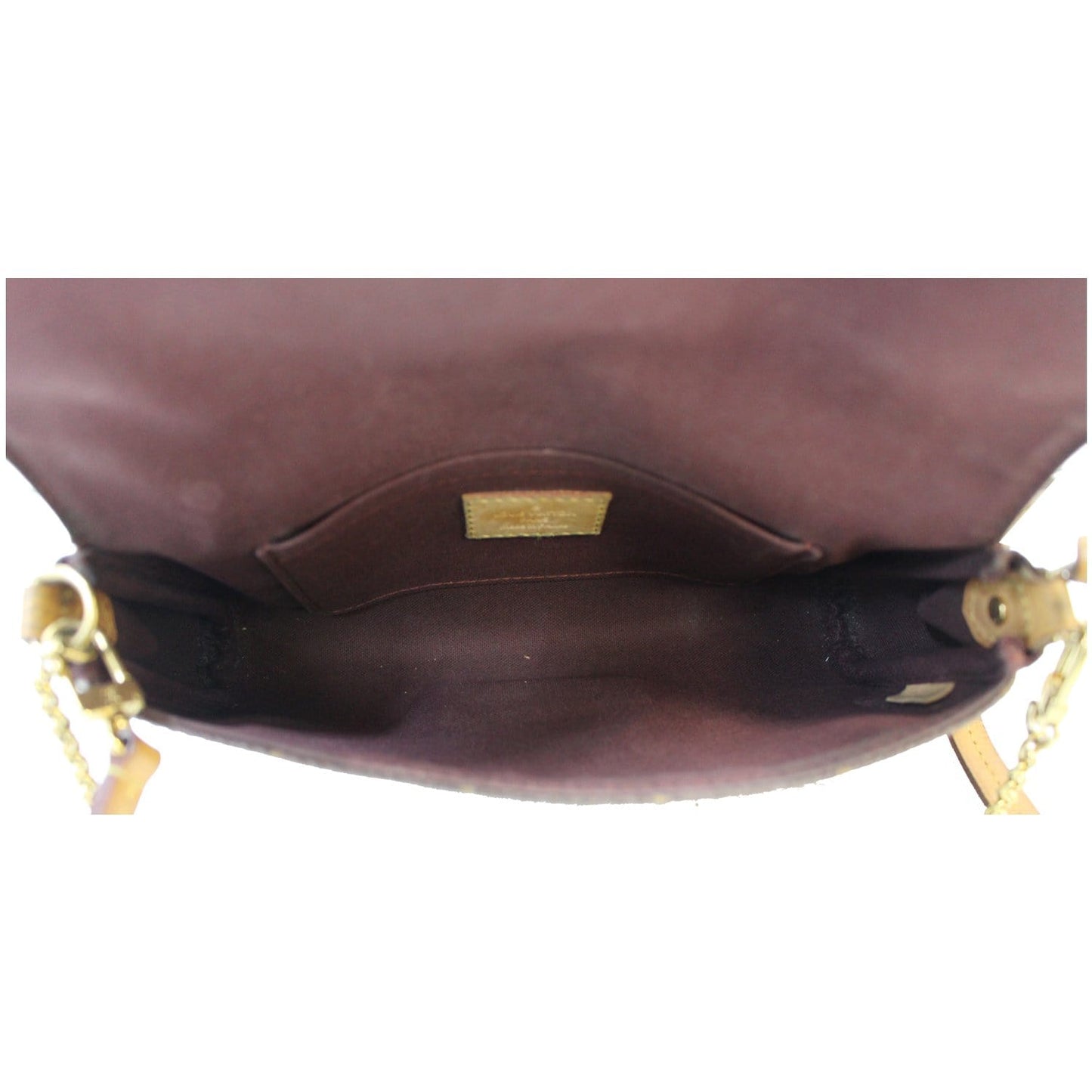 LOUIS VUITTON Favorite PM Monogram Canvas Crossbody Bag Brown