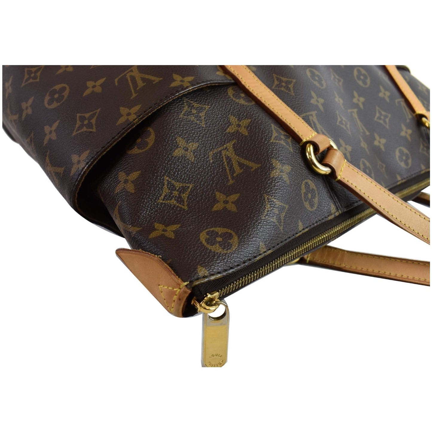 LOUIS VUITTON Totally GM Monogram Canvas Tote Shoulder Bag Brown