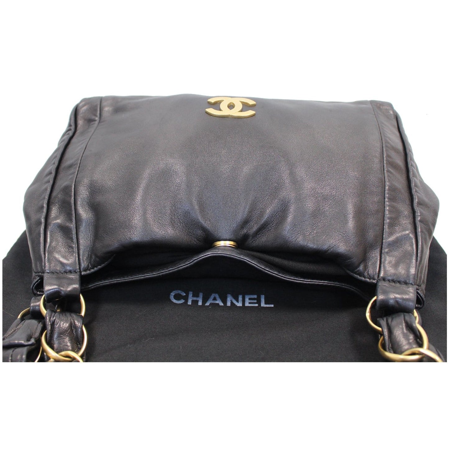 CHANEL CC Classic Small Lambskin Shoulder Bag Black