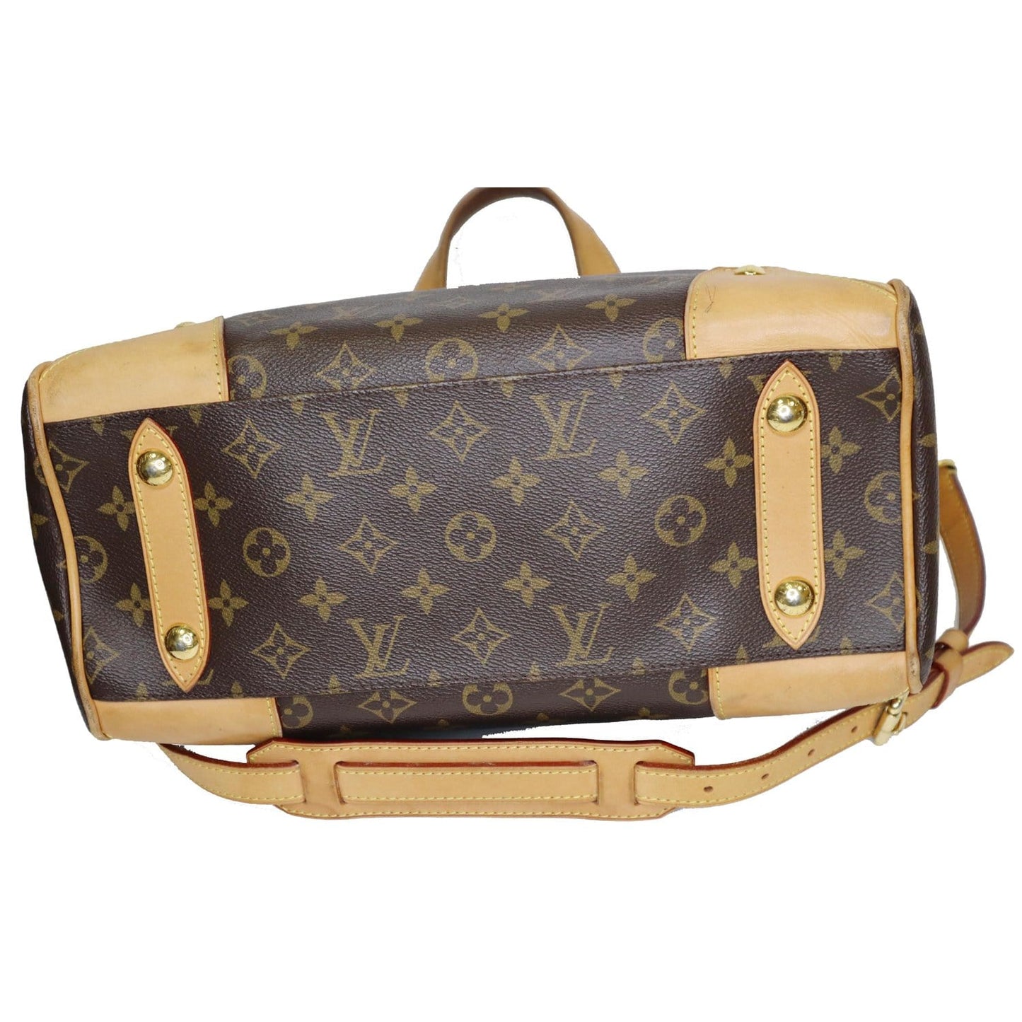 LOUIS VUITTON Retiro PM Monogram Canvas Shoulder Bag Brown