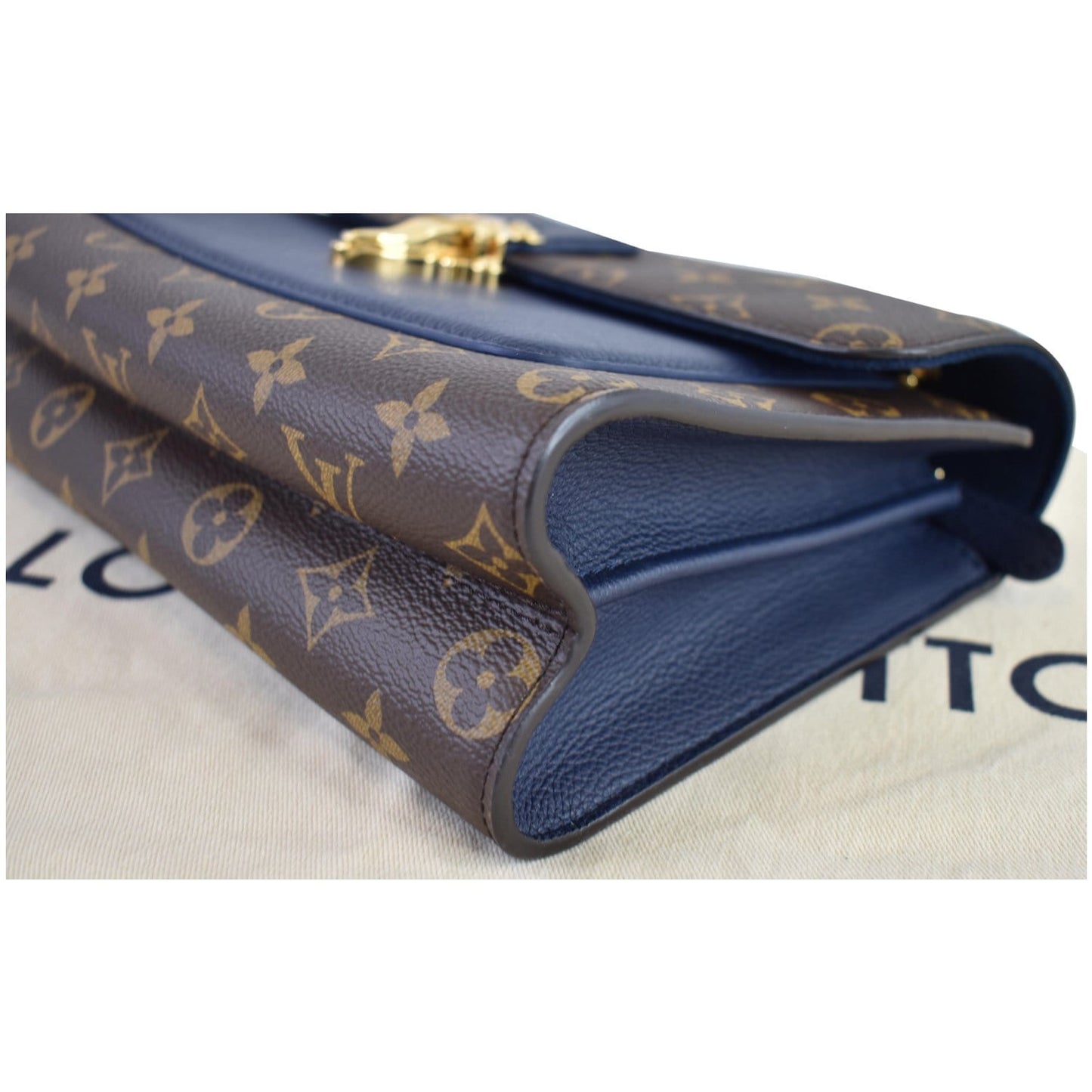 LOUIS VUITTON Victoire Monogram Canvas Crossbody Bag Navy