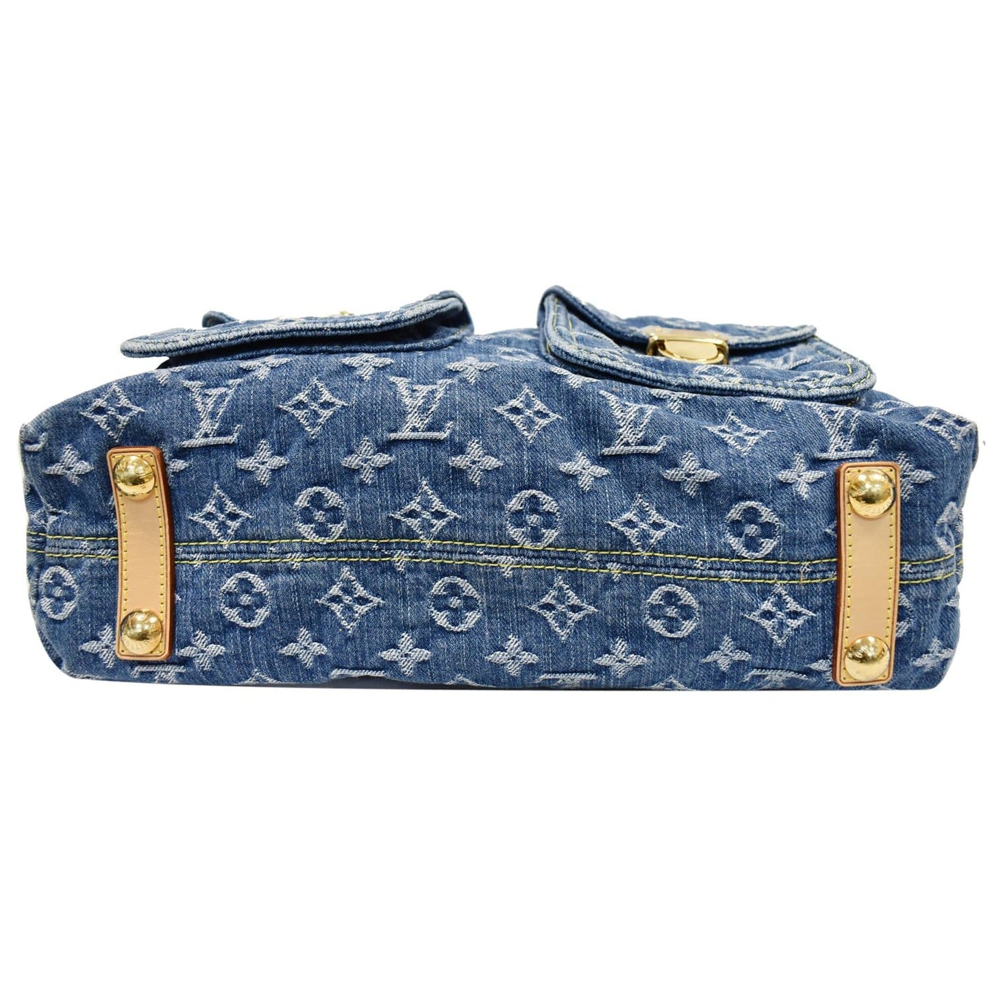 LOUIS VUITTON Baggy GM Monogram Denim Hobo Bag Blue