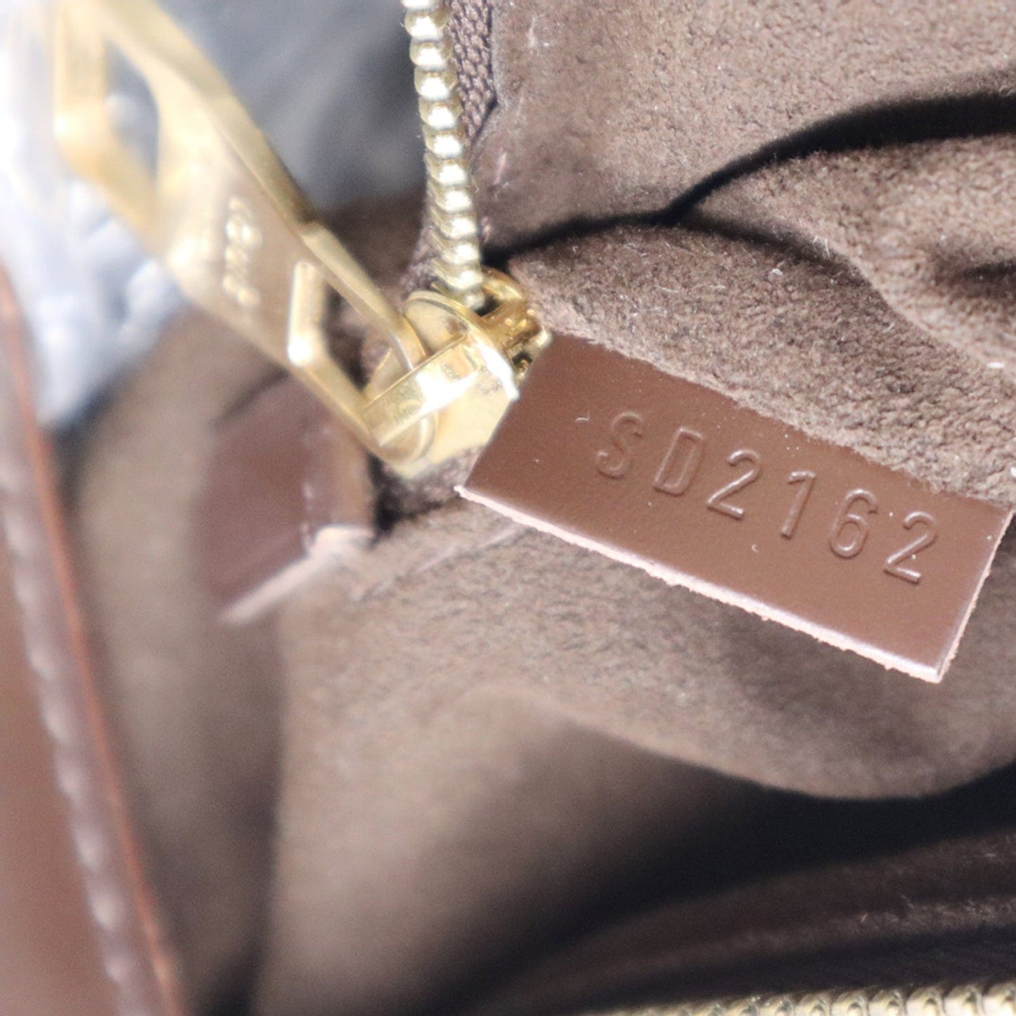 LOUIS VUITTON Portobello Damier Ebene Shoulder Bag Brown