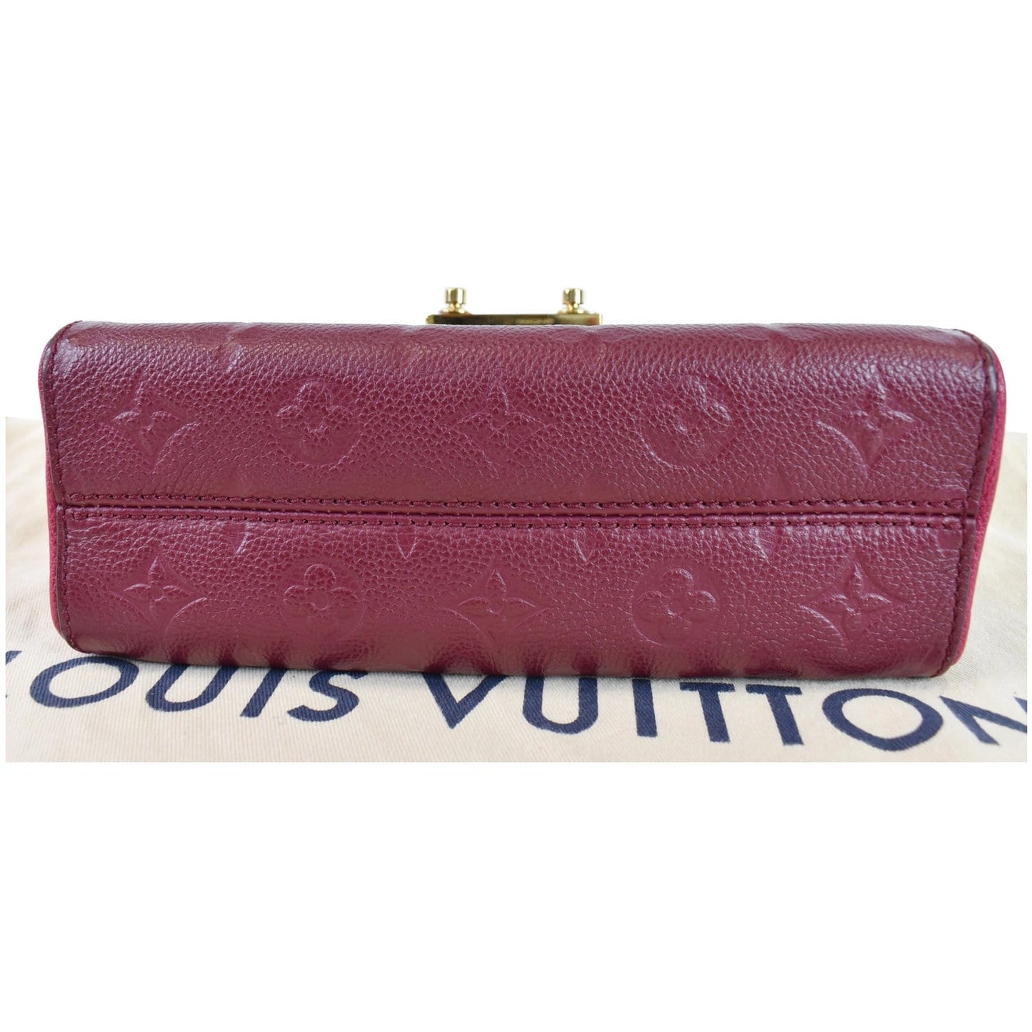 LOUIS VUITTON Saint Sulpice PM Empreinte Leather Crossbody Bag Maroon