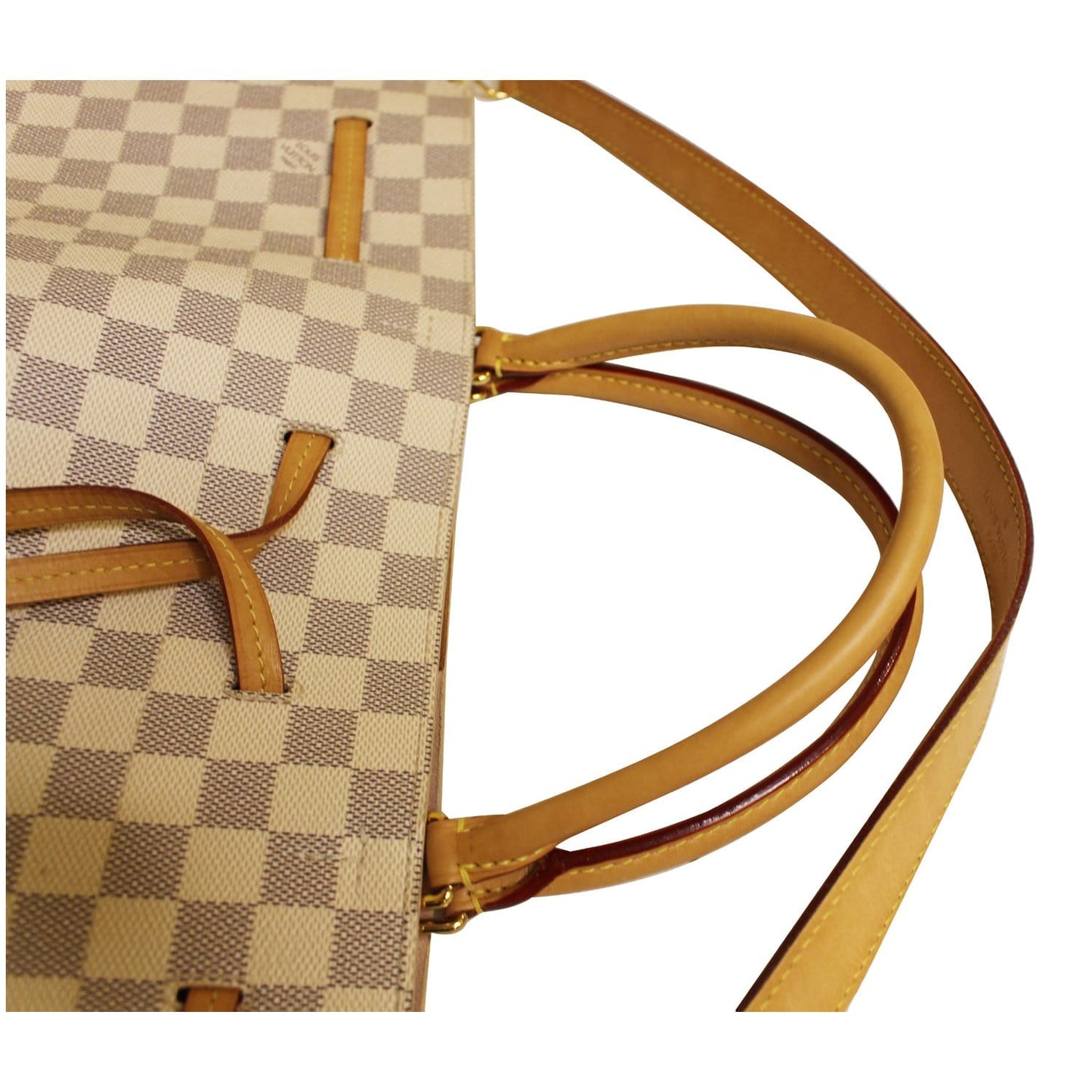 LOUIS VUITTON Girolata Damier Azur Shoulder Bag White