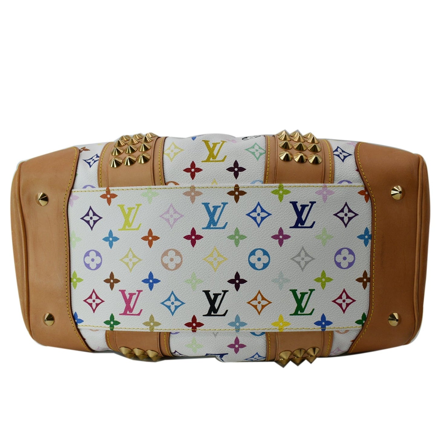 LOUIS VUITTON Courtney GM Monogram Canvas Shoulder Bag White