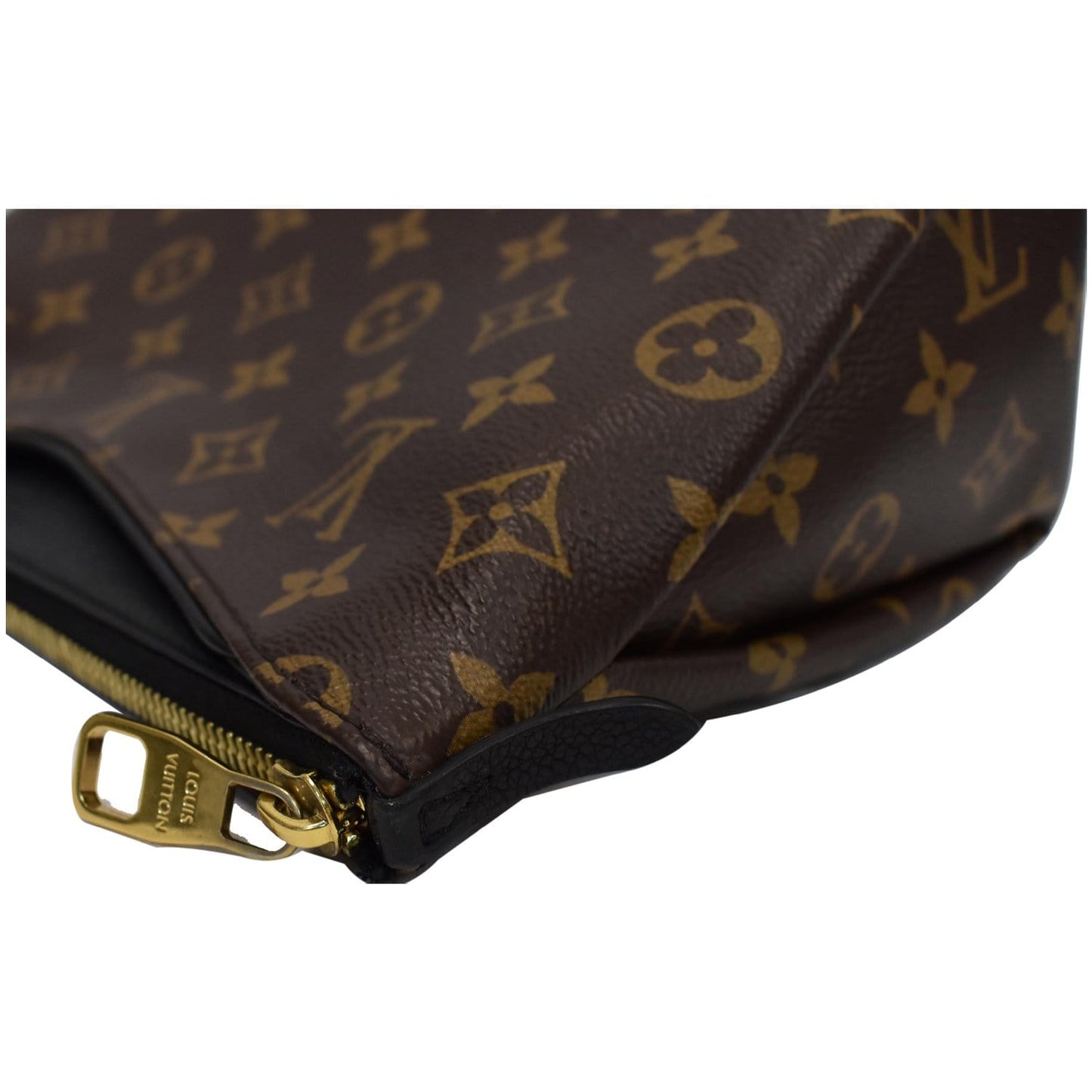 LOUIS VUITTON Pallas Monogram Canvas Beauty Case Cosmetic Bag Black