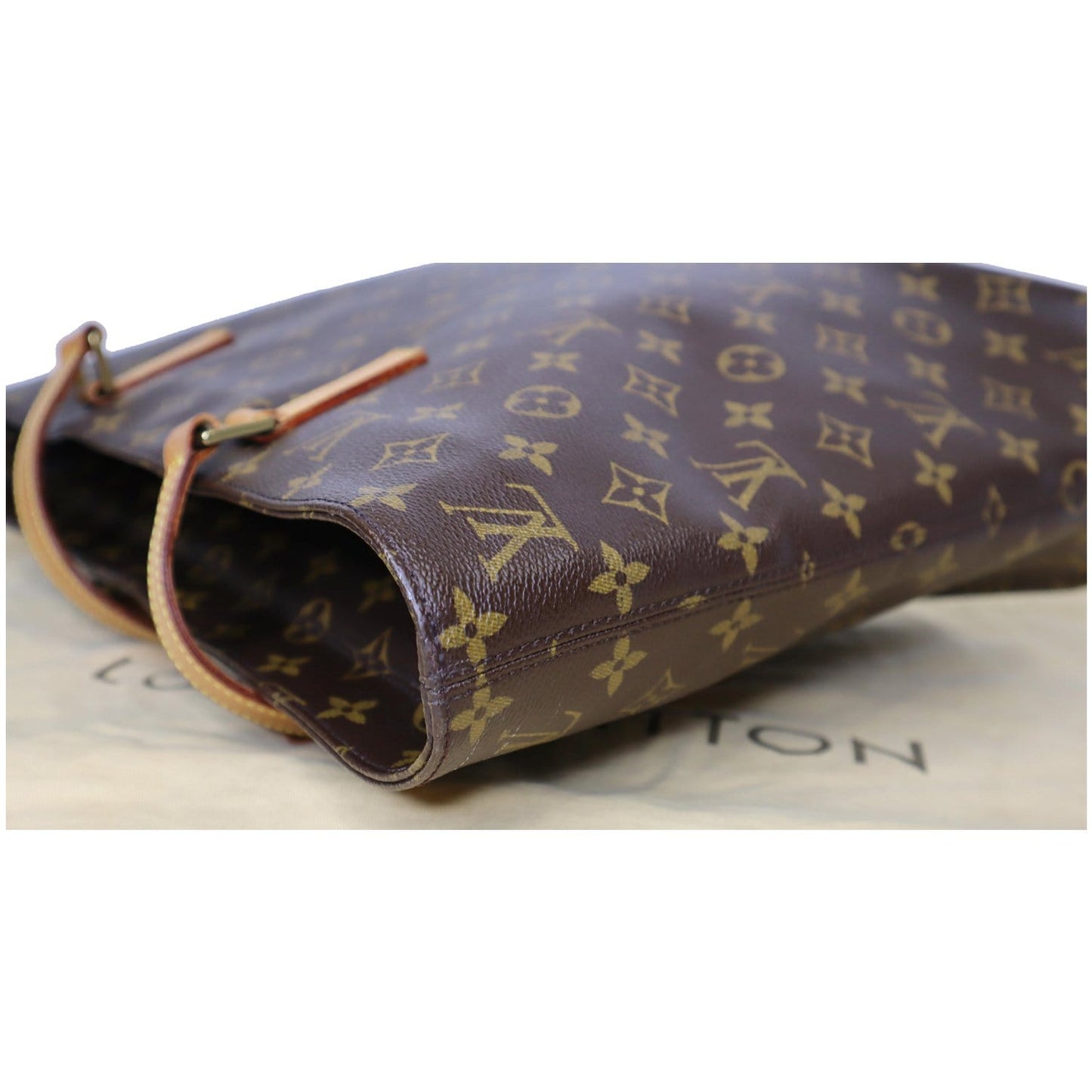 LOUIS VUITTON Luco Monogram Canvas Tote Bag Brown