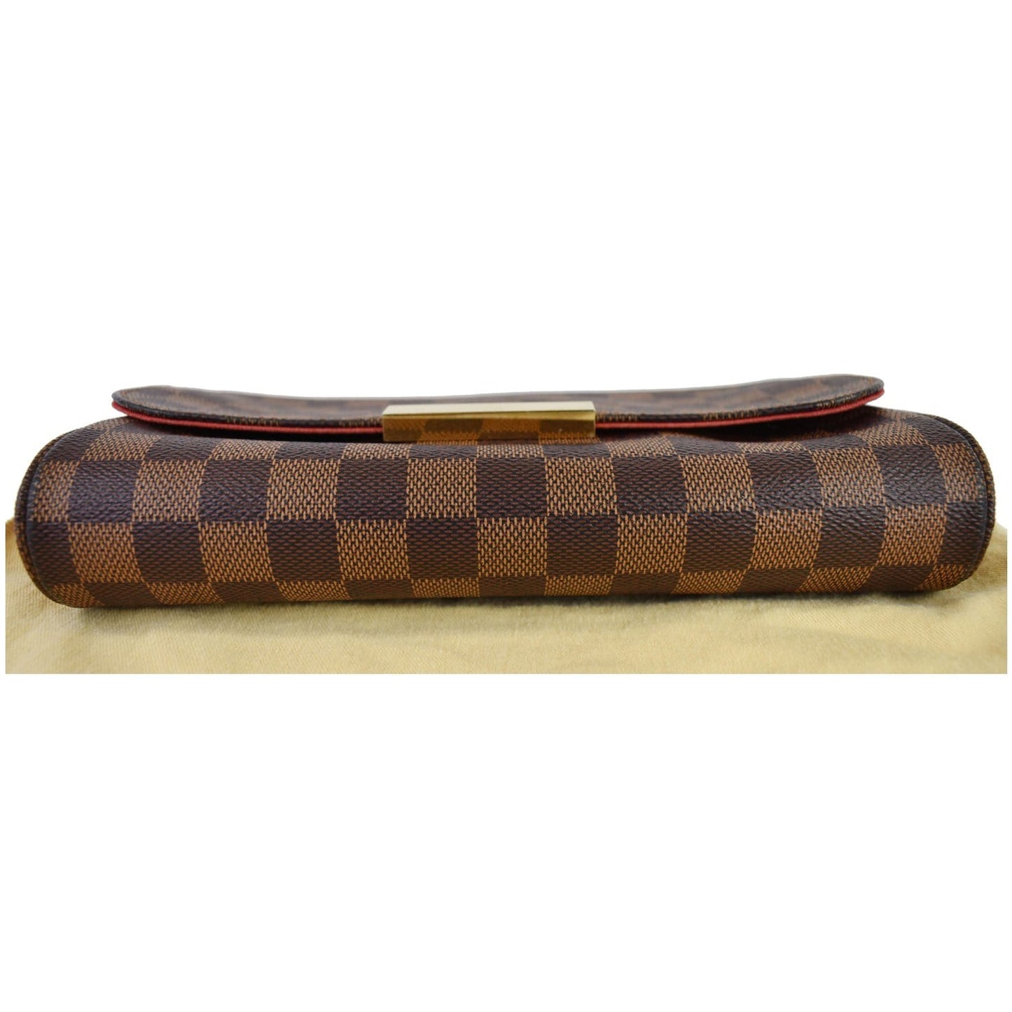 LOUIS VUITTON Favorite MM Damier Ebene Crossbody Bag Brown
