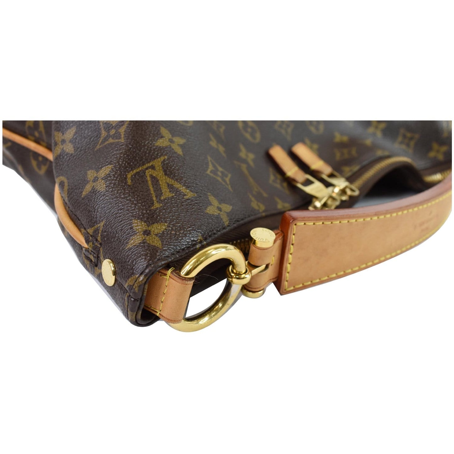 LOUIS VUITTON Sully PM Monogram Canvas Shoulder Bag Brown