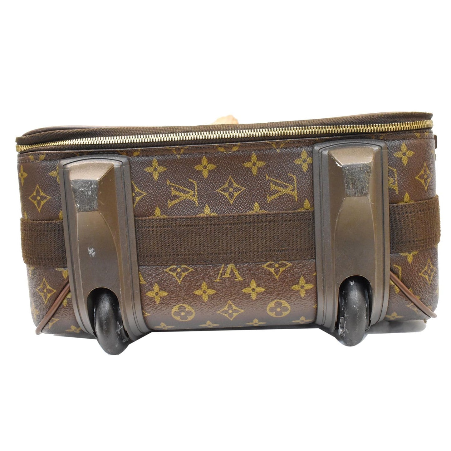 LOUIS VUITTON Pegase 55 Monogram Canvas Suitcase Travel Bag Brown