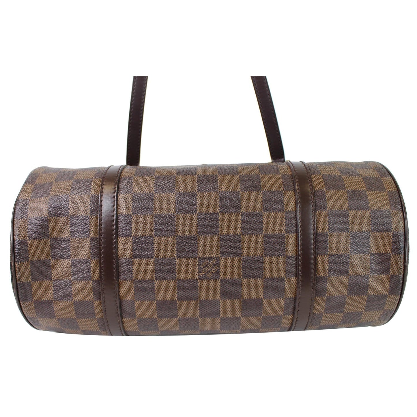 LOUIS VUITTON Papillon 30 Damier Ebene Shoulder Handbag Brown