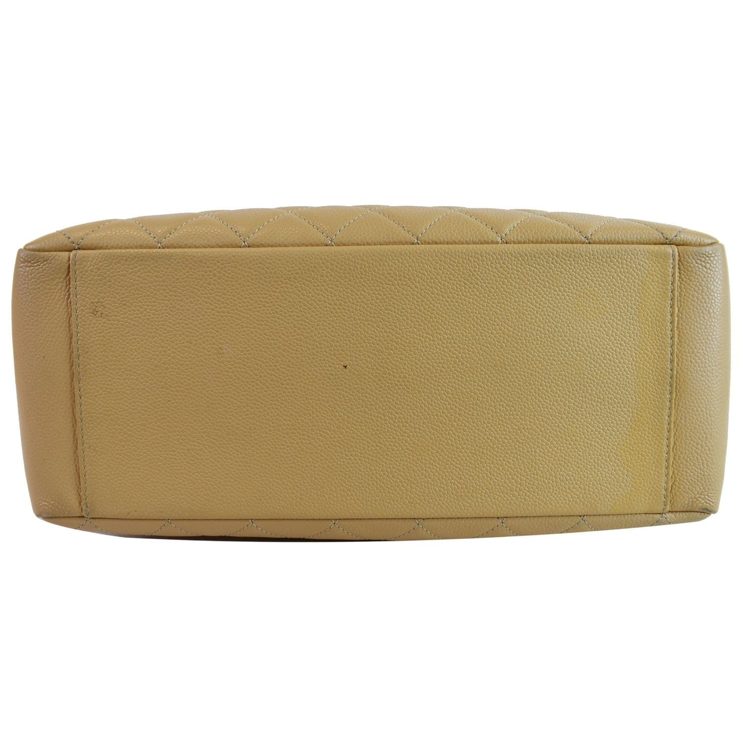 CHANEL Grand Shopping GST Caviar Leather Tote Bag Beige