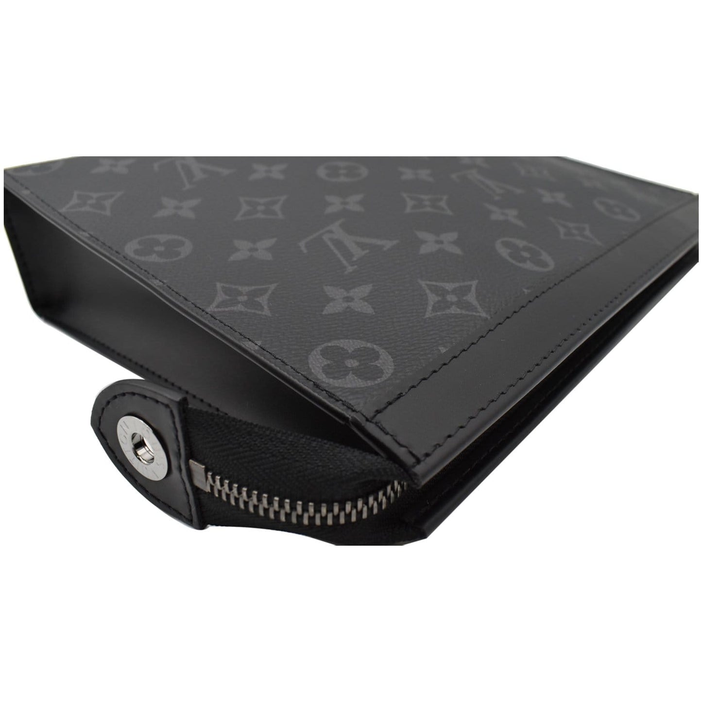 LOUIS VUITTON Voyage MM Monogram Eclipse Pochette Bag Black - 10% OFF