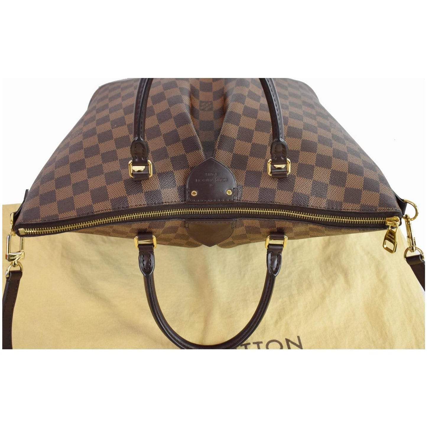 LOUIS VUITTON Siena GM Damier Ebene Shoulder Bag Brown