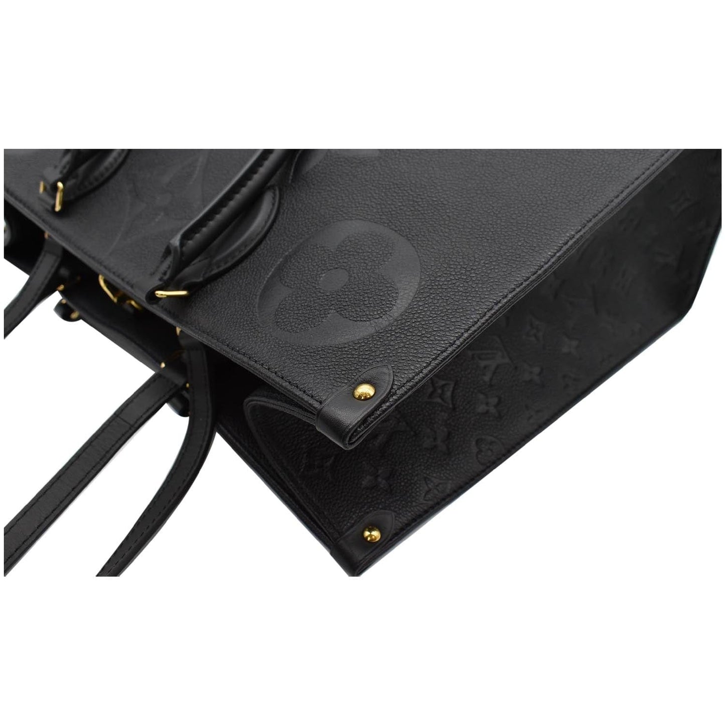 LOUIS VUITTON Onthego GM Monogram Empreinte Leather Tote Bag Black - Hot Deals