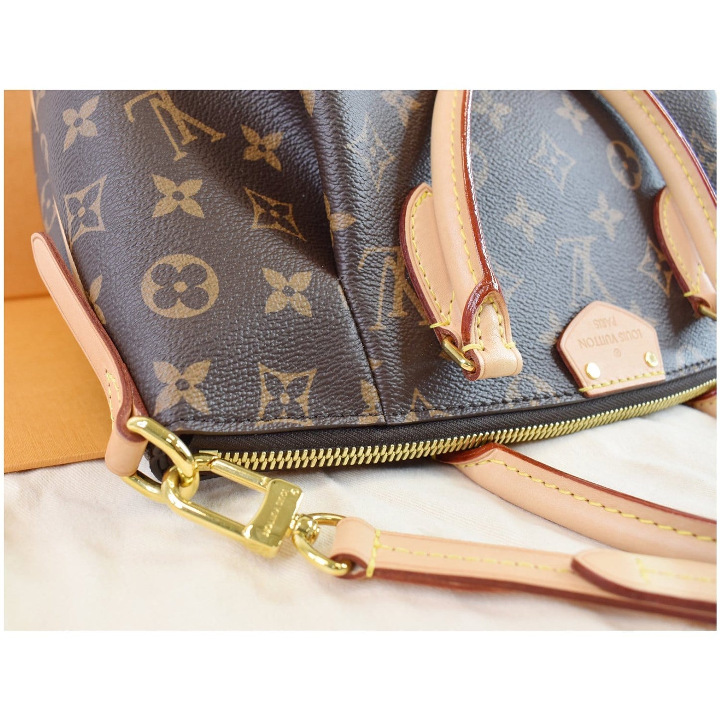 LOUIS VUITTON Turenne PM Monogram Canvas Shoulder Bag Brown