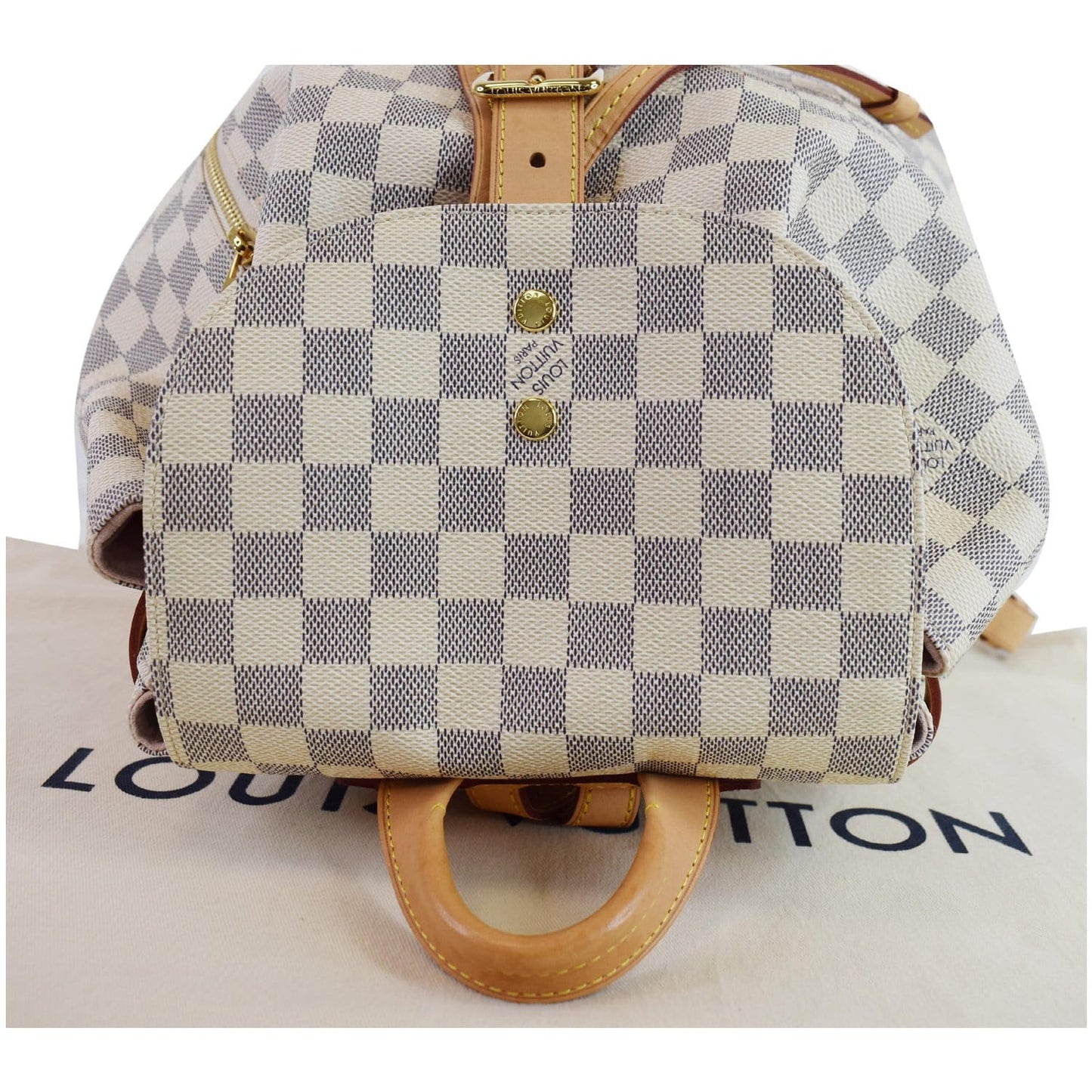 LOUIS VUITTON Sperone Damier Azur Backpack Bag White