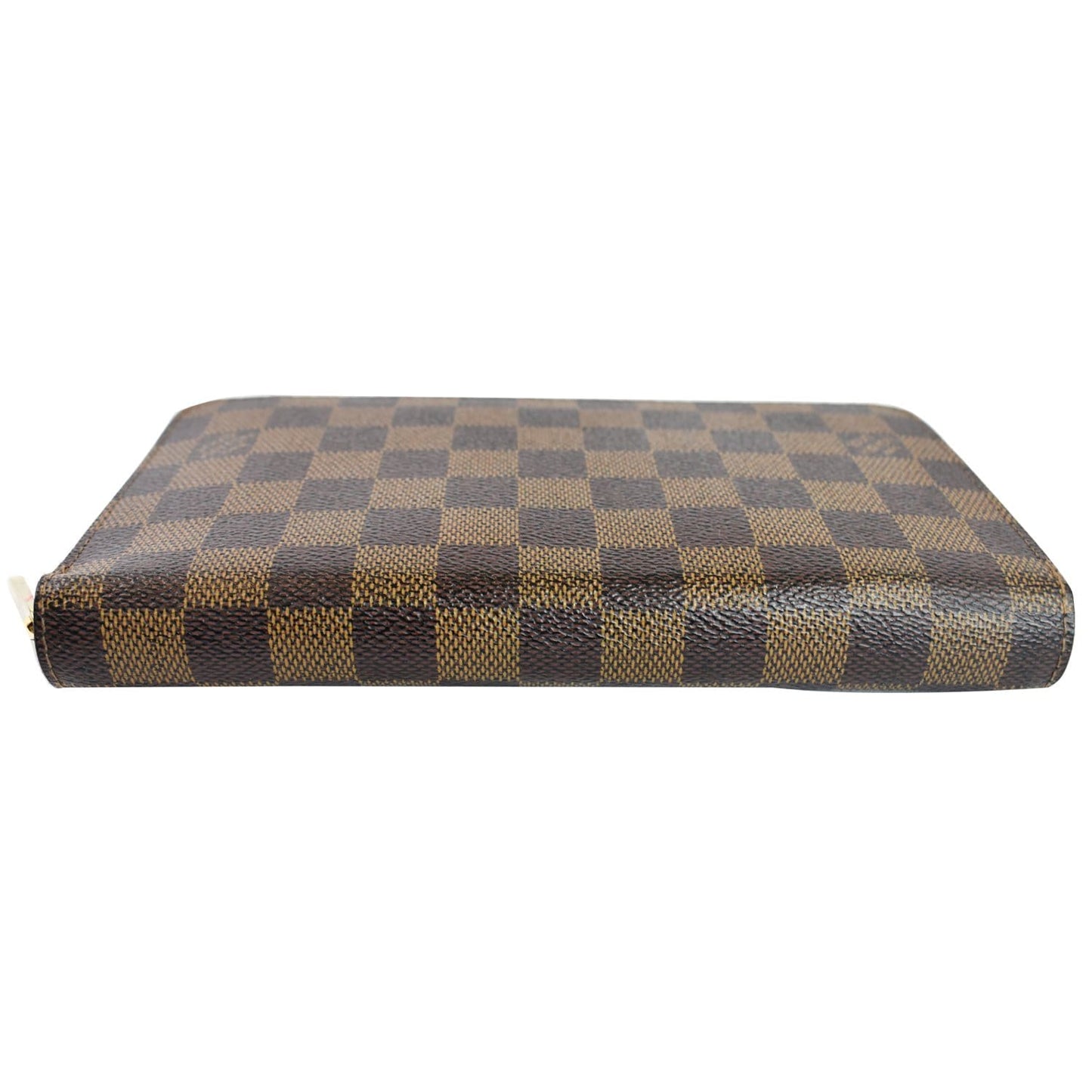 LOUIS VUITTON Zippy Damier Ebene Organizer Wallet Brown