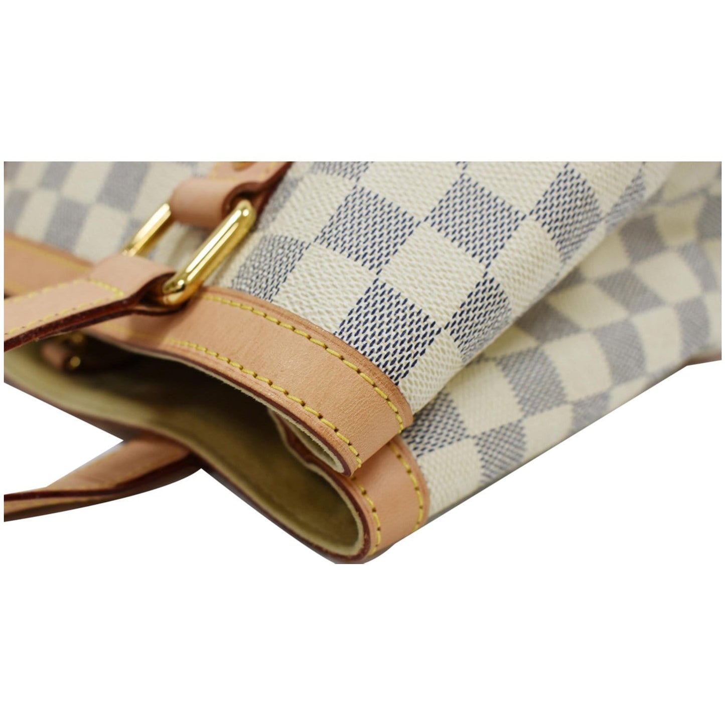 LOUIS VUITTON  Hampstead PM Damier Azur Shoulder Bag White