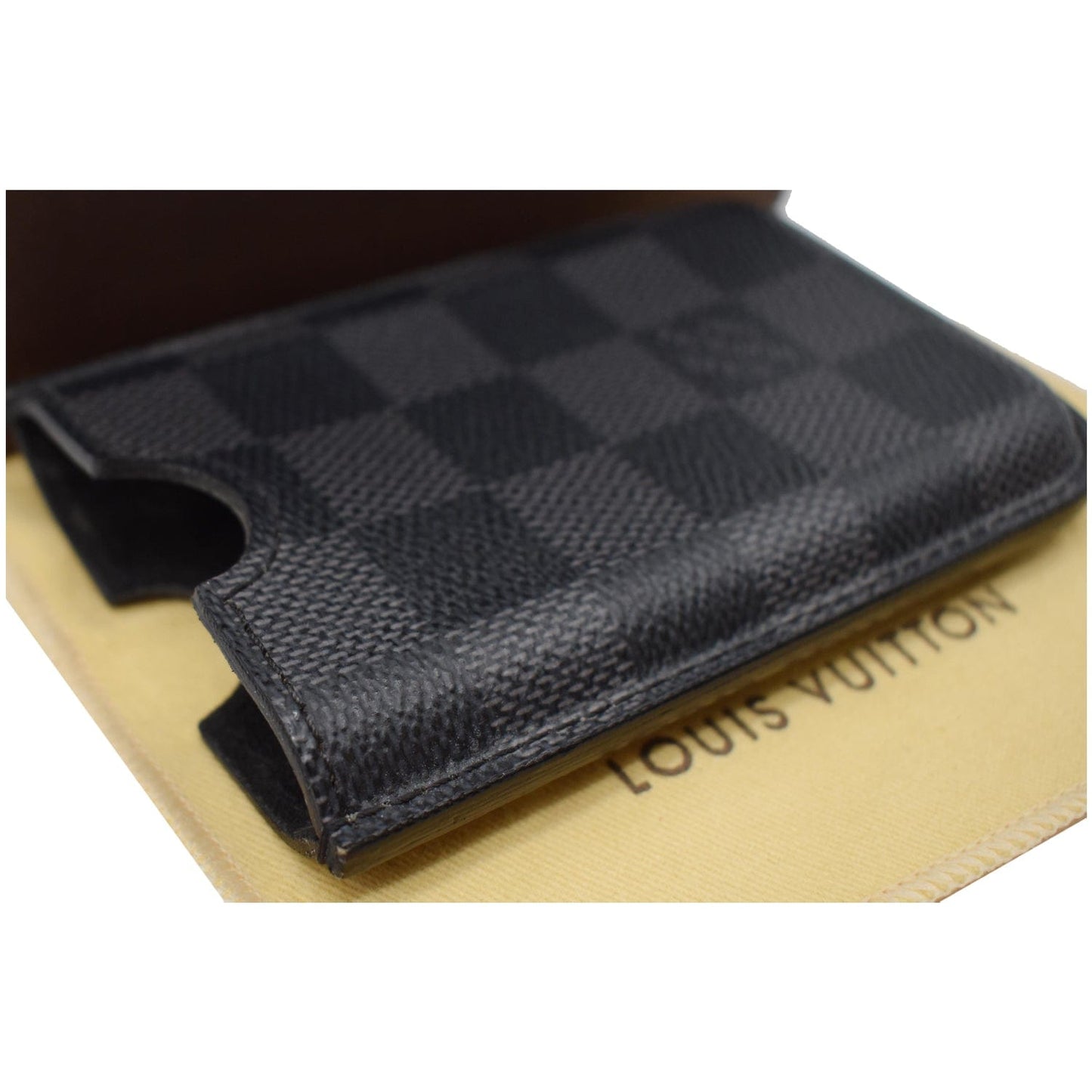 LOUIS VUITTON Etui iPhone 3G Damier Graphite Case Black