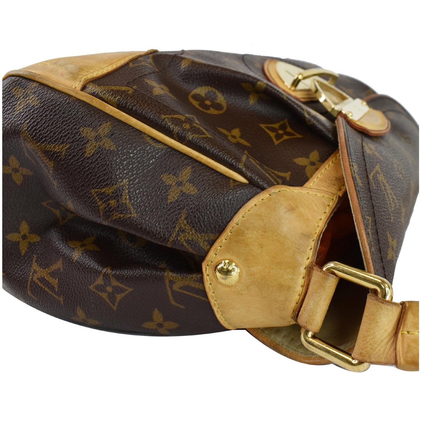 LOUIS VUITTON Beverly MM Monogram Canvas Shoulder Bag Brown