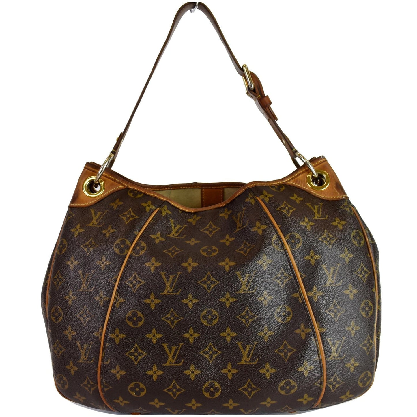 LOUIS VUITTON Galliera PM Monogram Canvas Shoulder Bag Brown