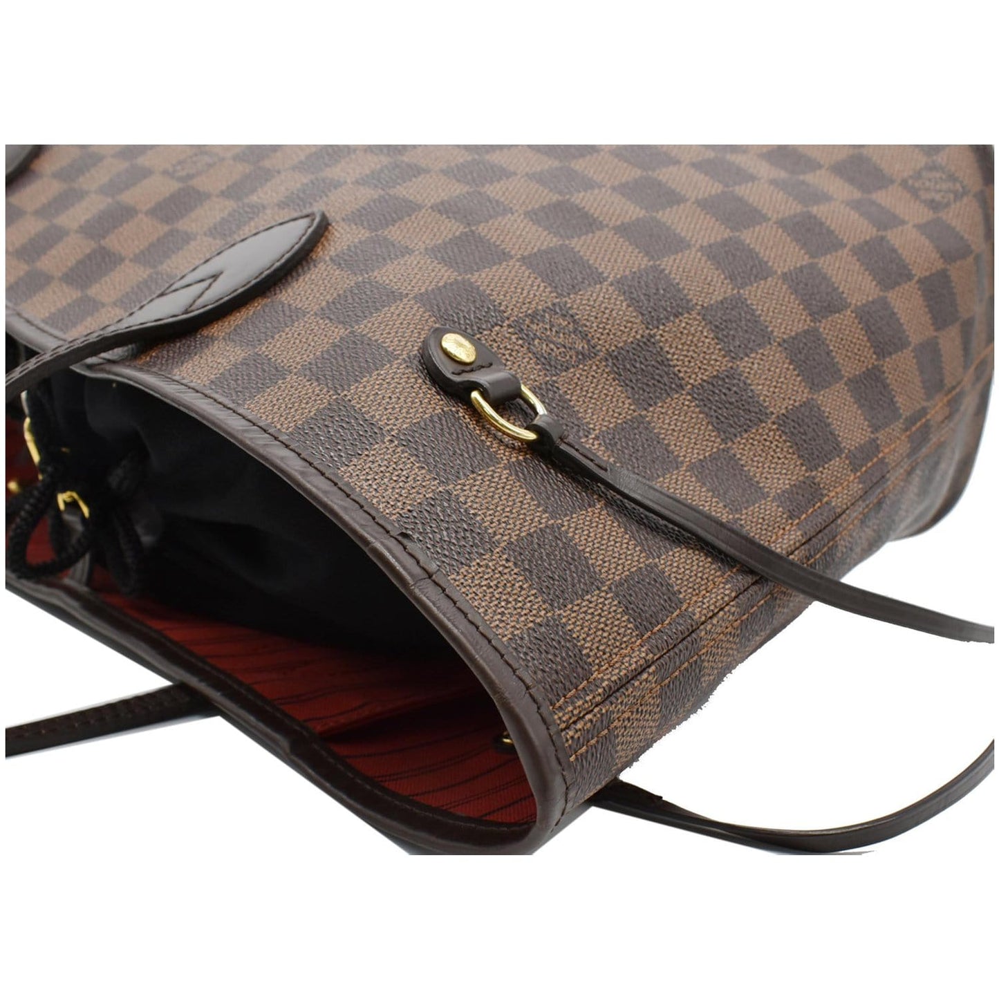 LOUIS VUITTON  Neverfull MM Damier Ebene Tote Bag Brown